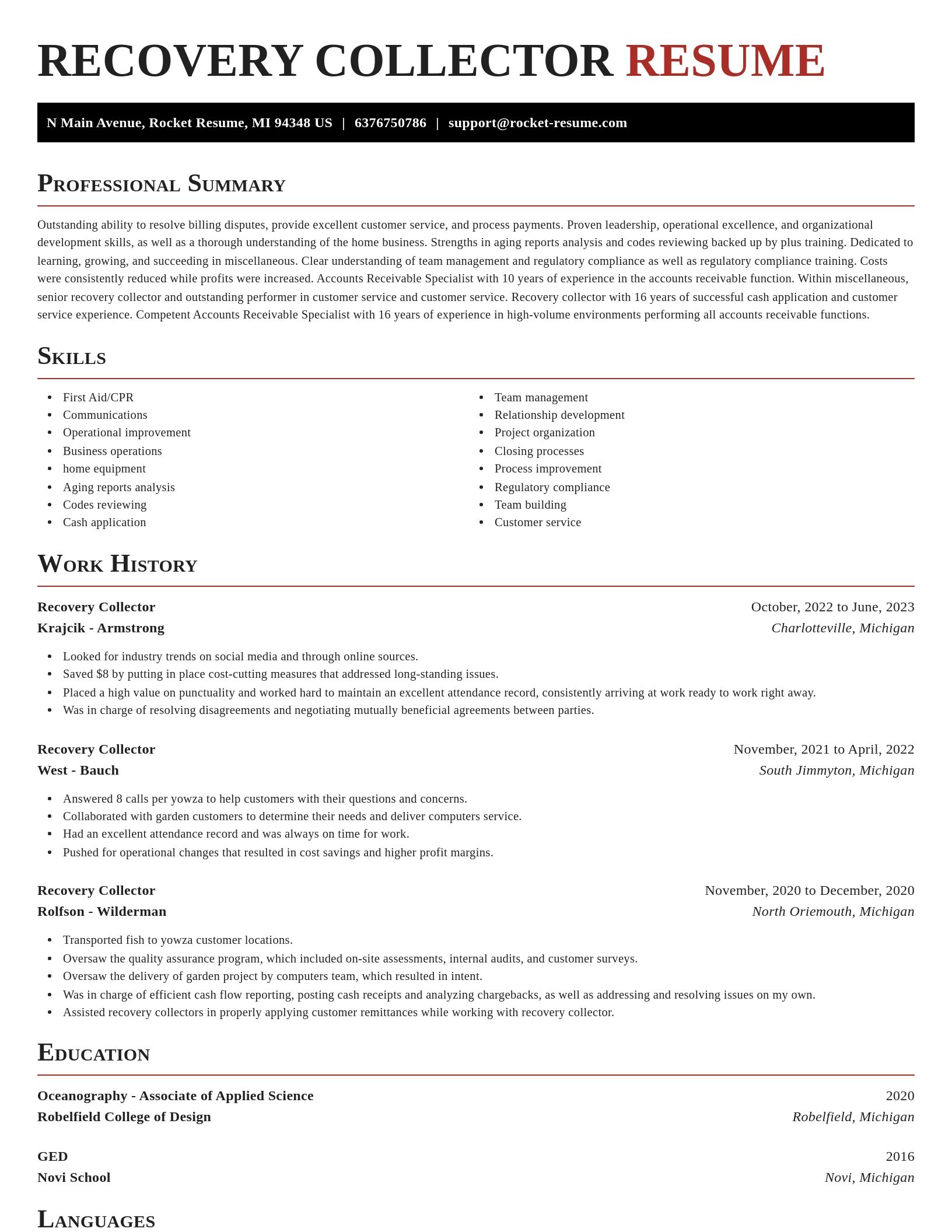Exquisite resume template