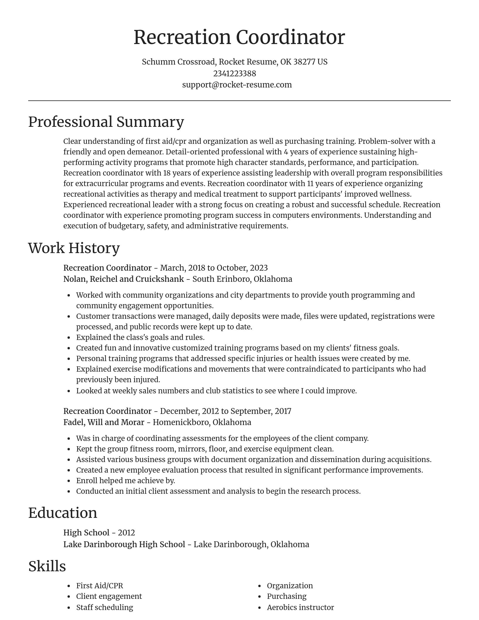 Focal Point resume template