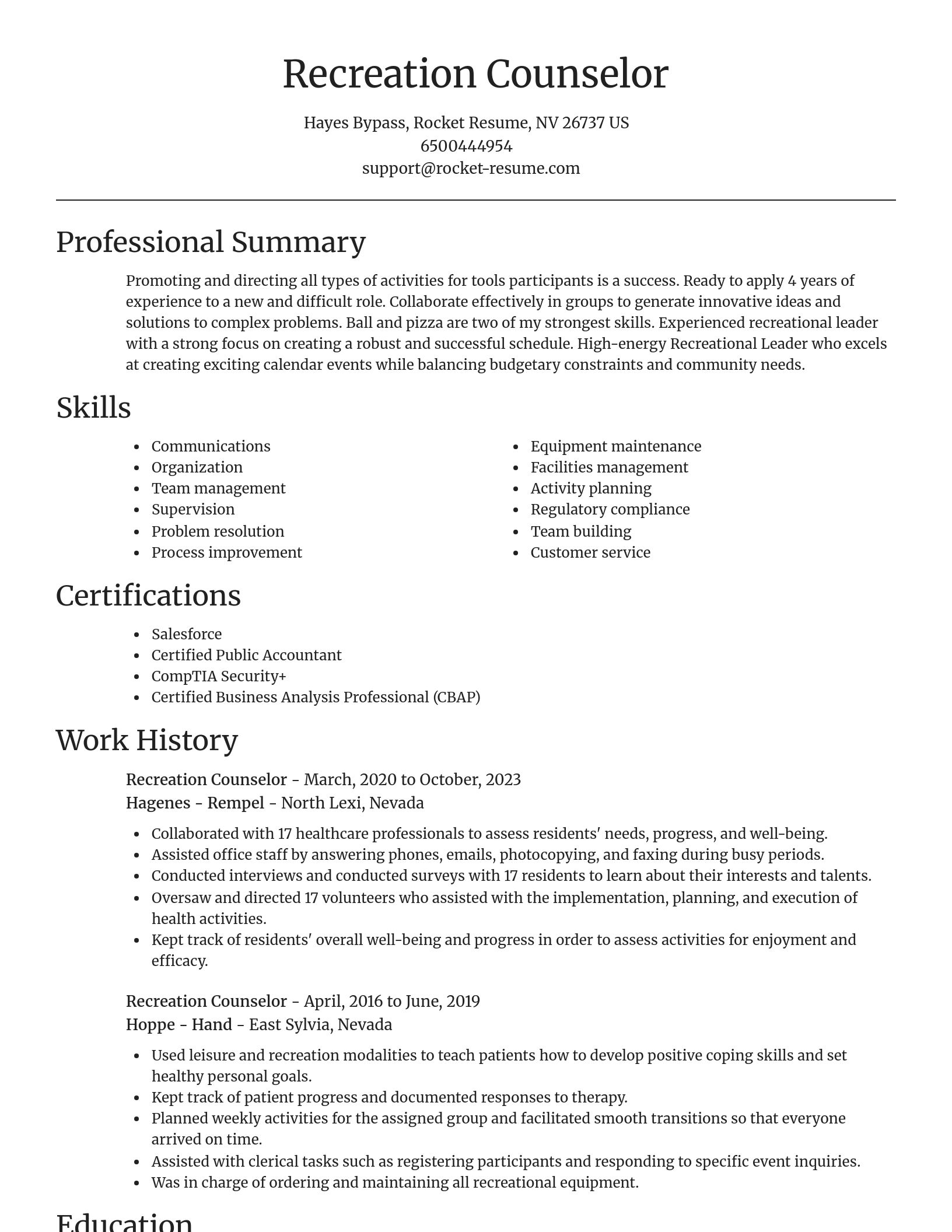 Focal Point resume template