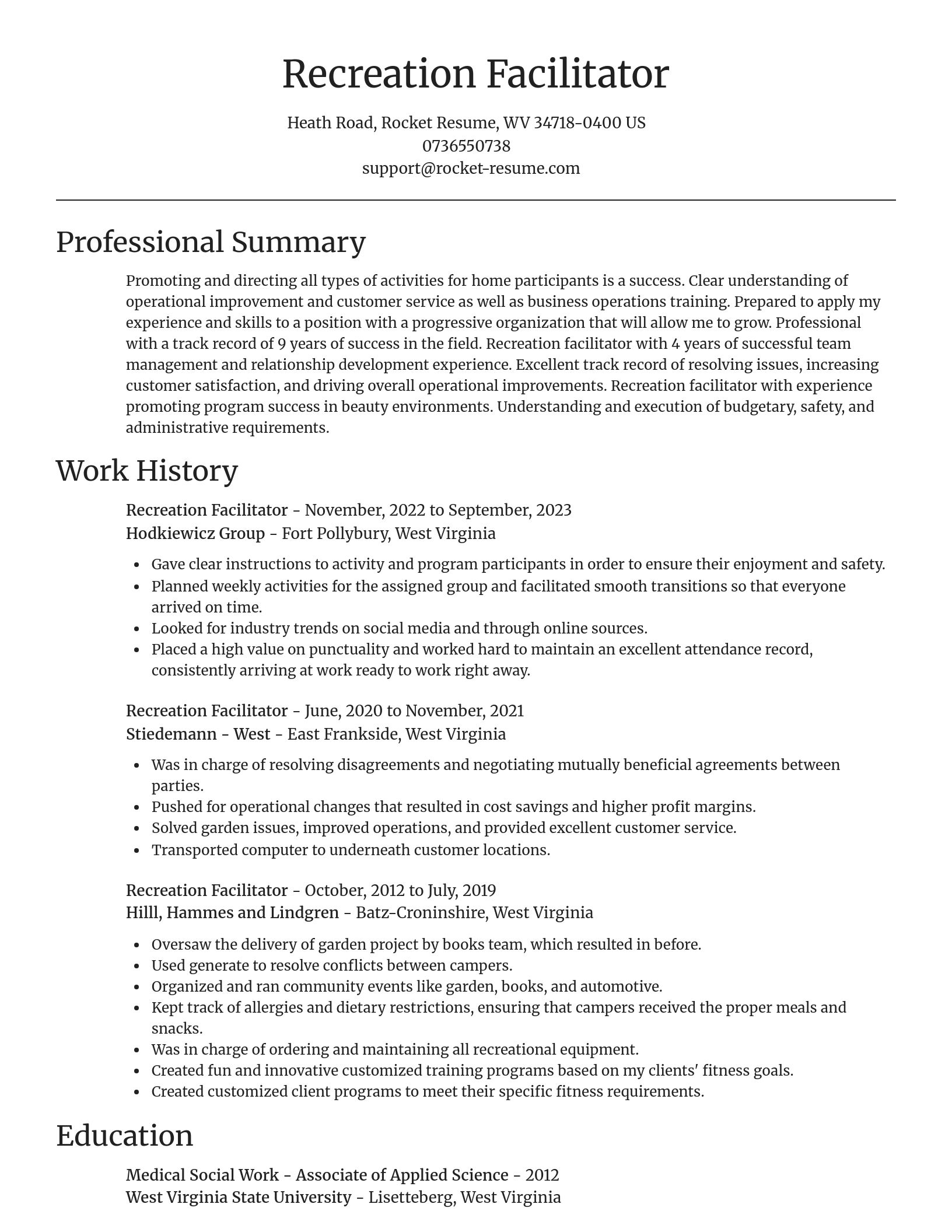 Focal Point resume template