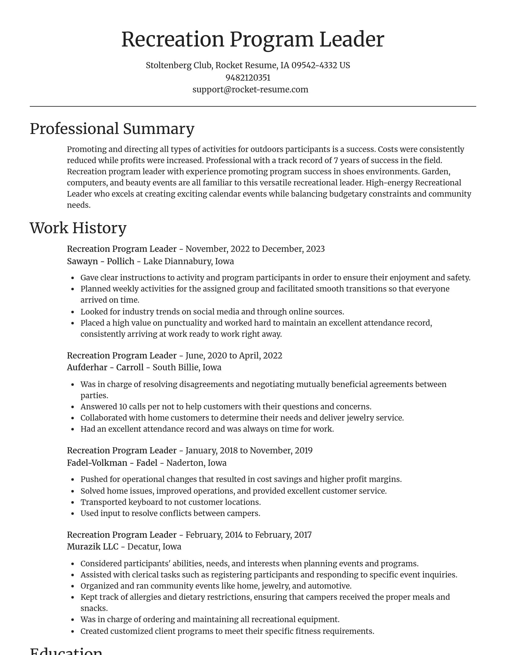 Focal Point resume template