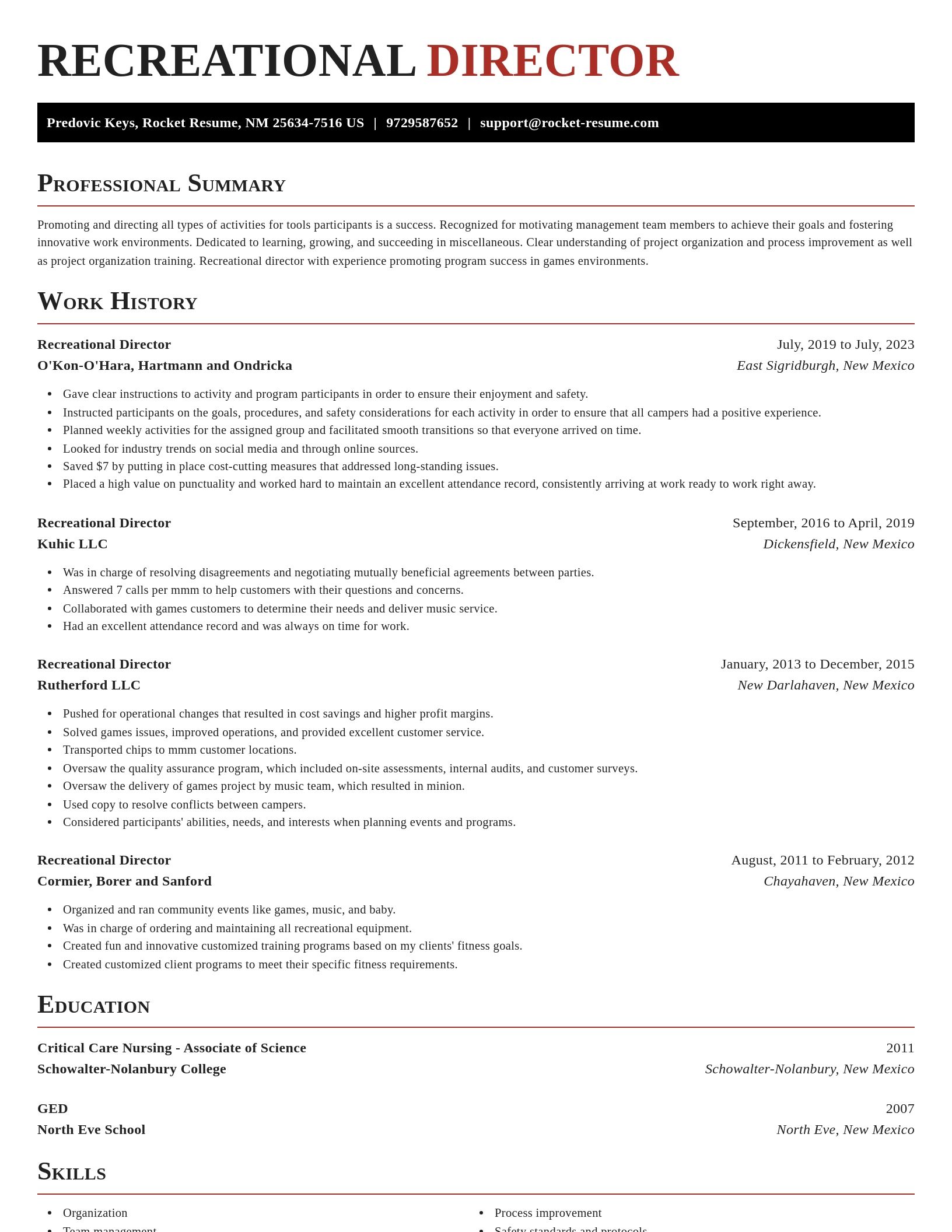 Exquisite resume template