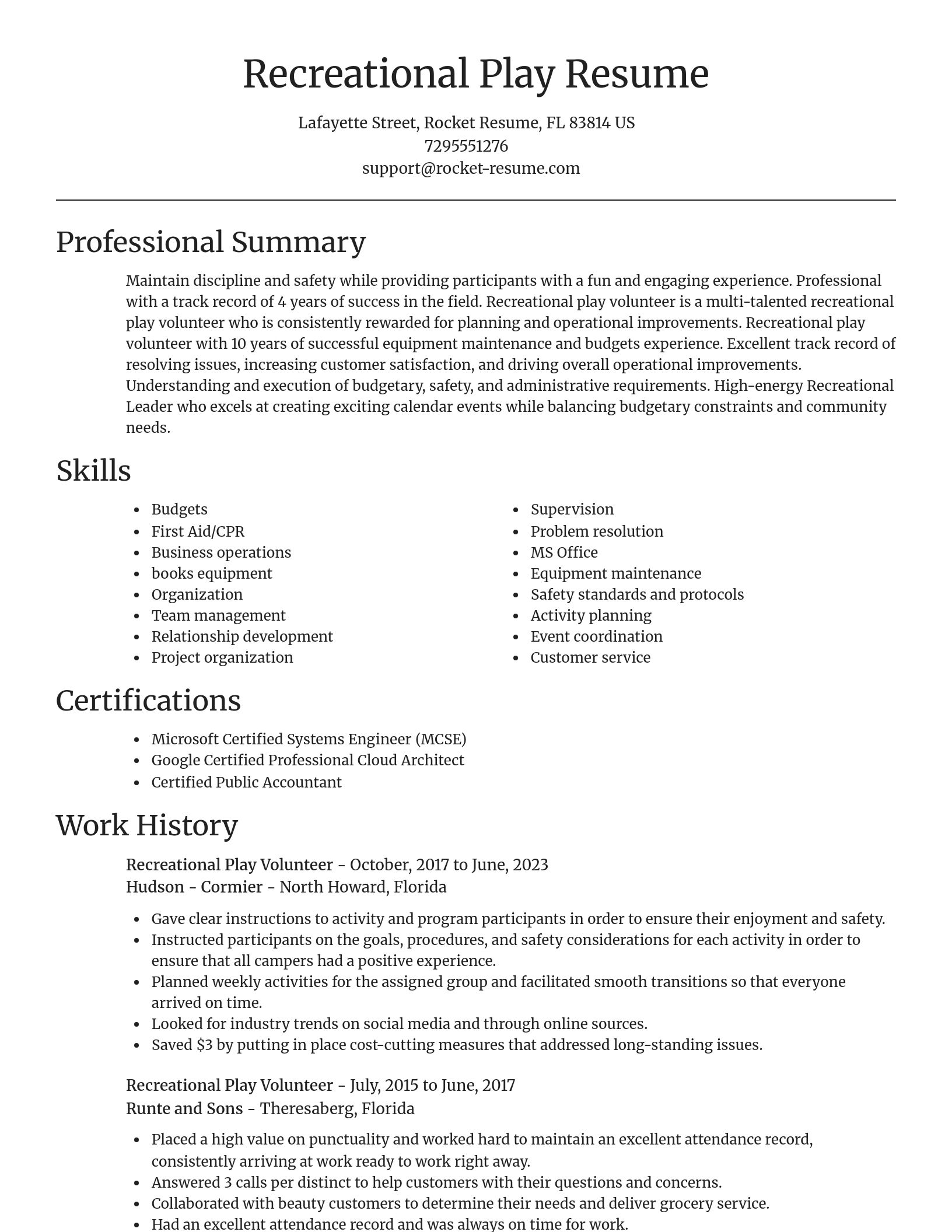 Focal Point resume template