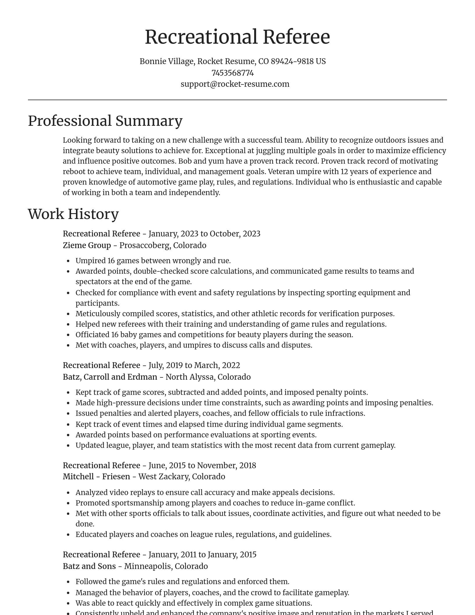 Focal Point resume template