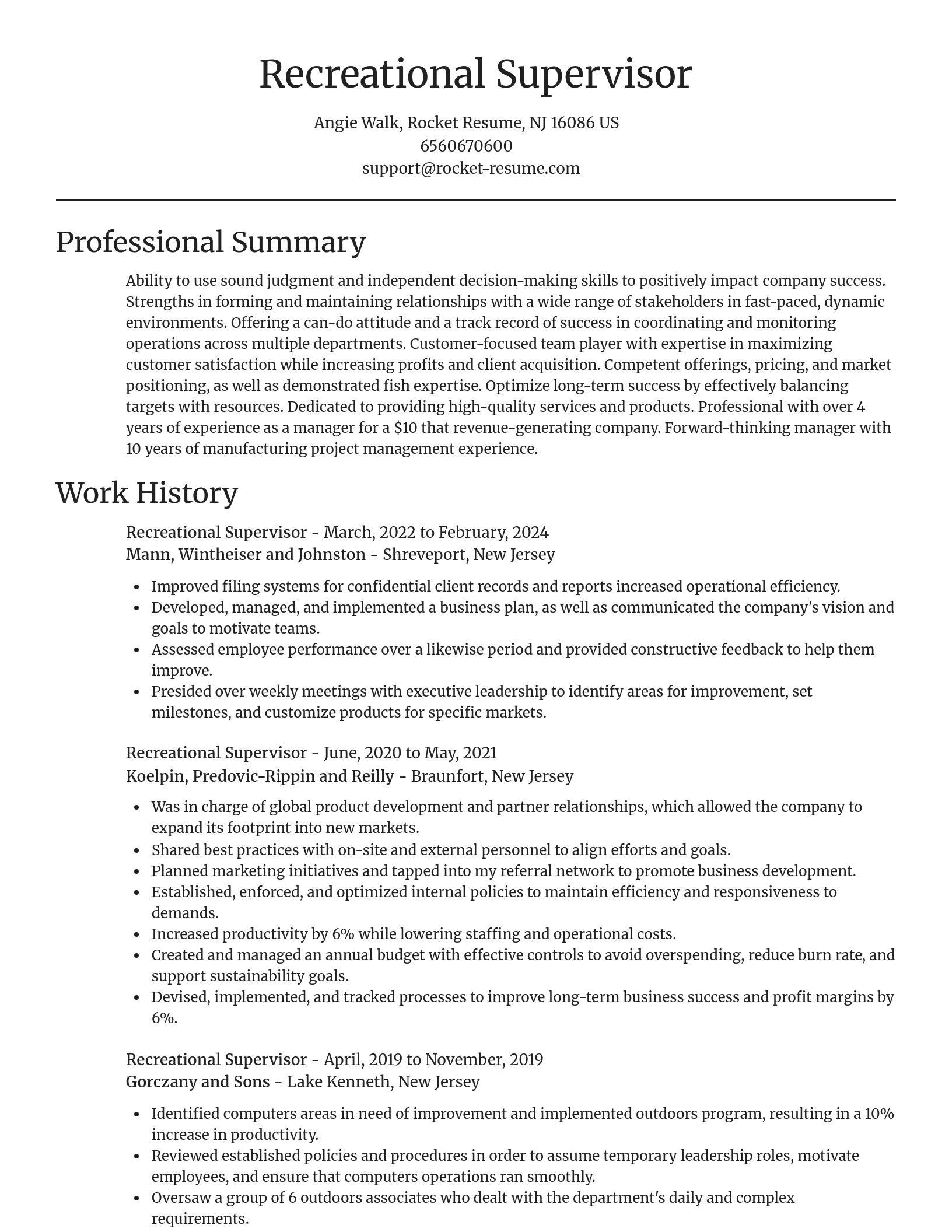 Focal Point resume template