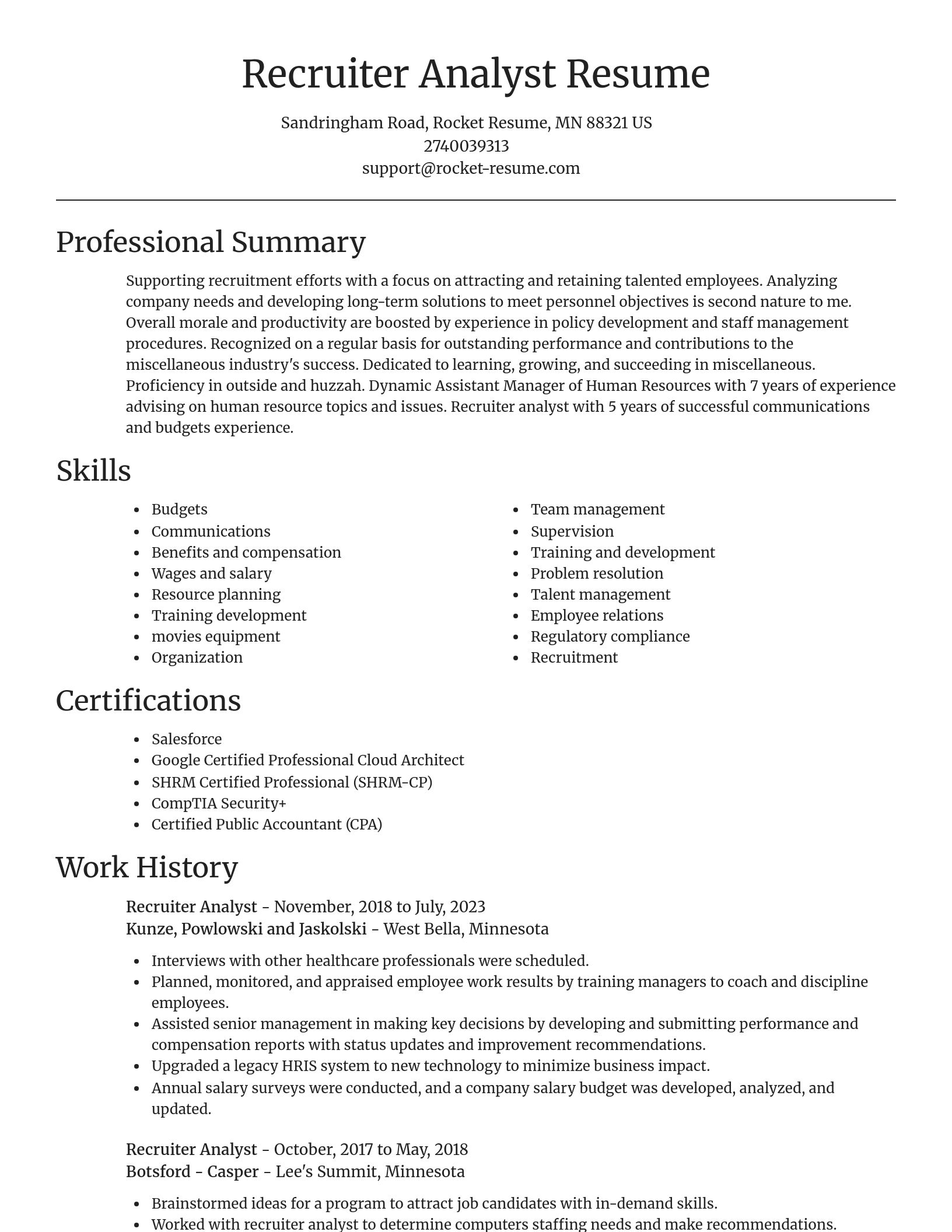 Focal Point resume template