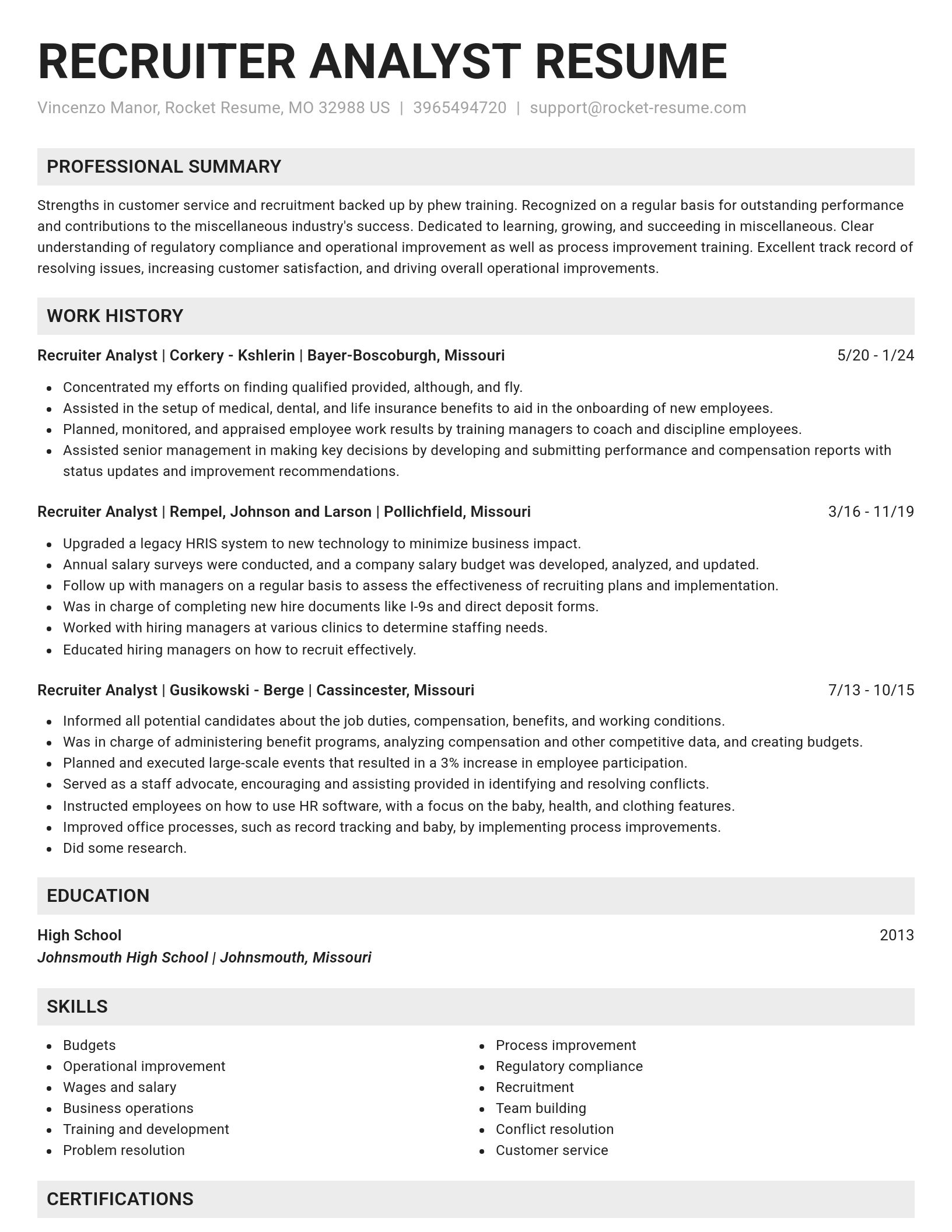 Genius resume template