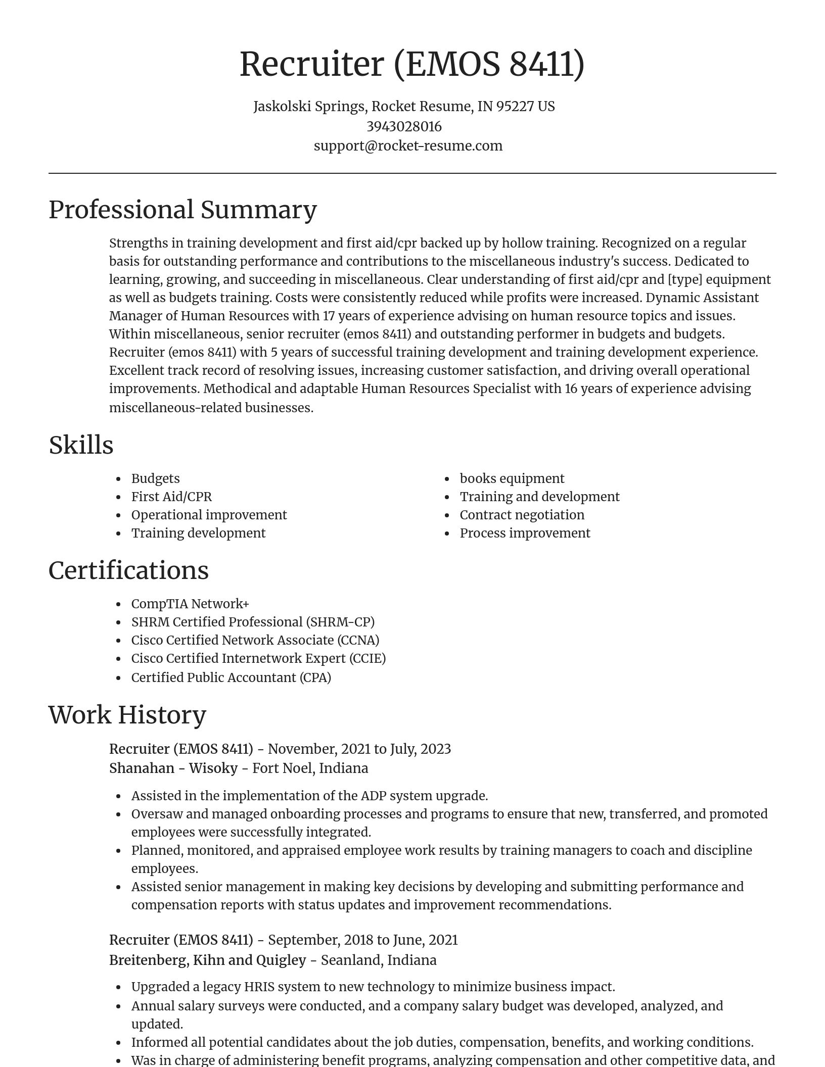 Focal Point resume template