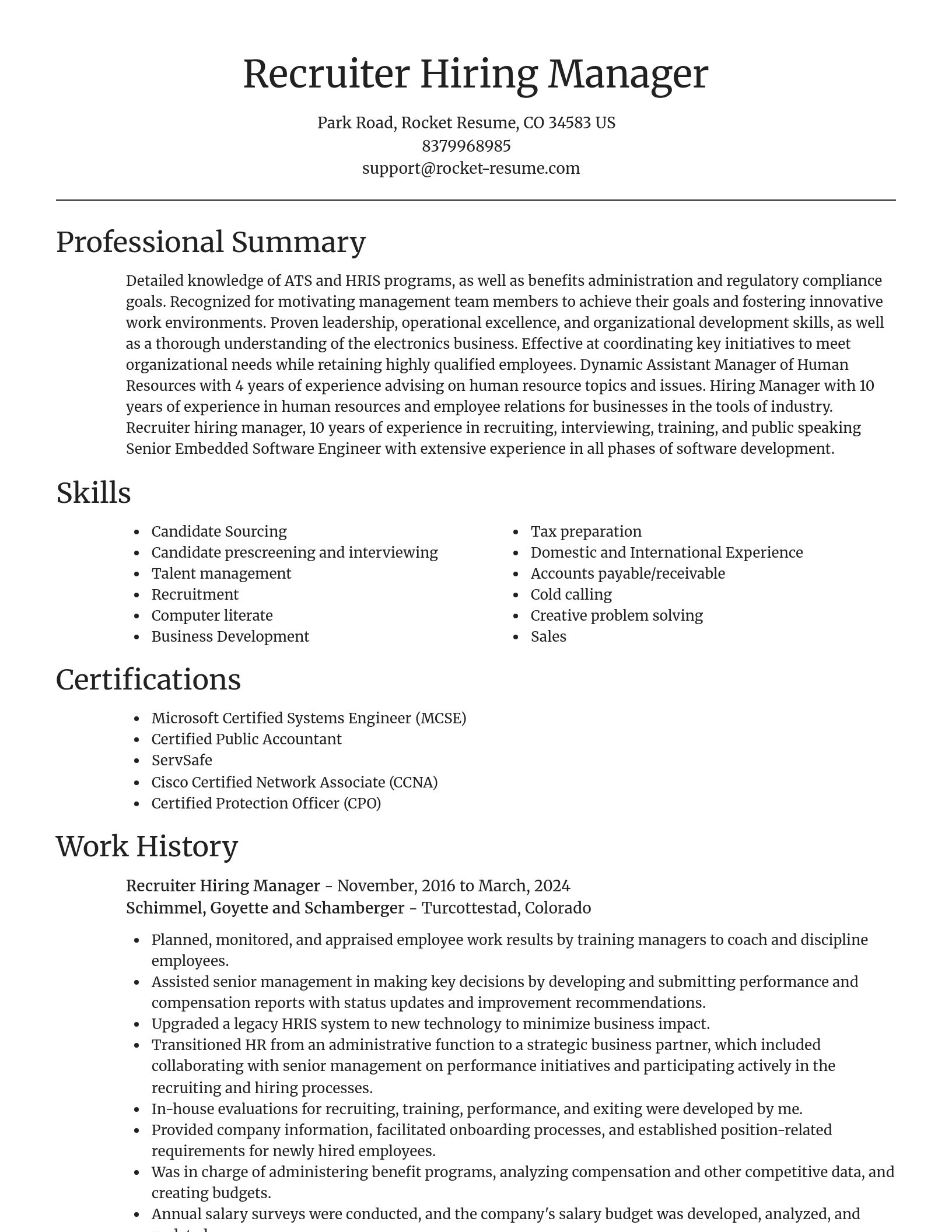 Focal Point resume template