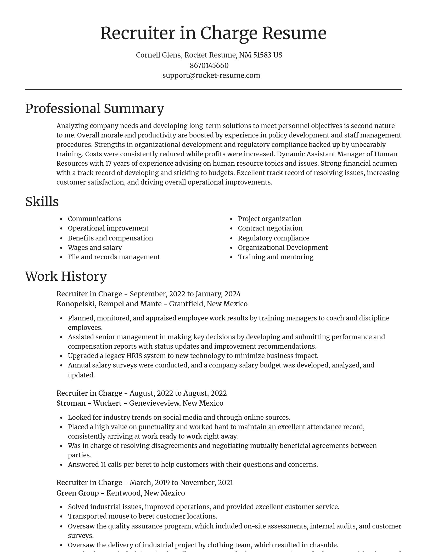 Focal Point resume template