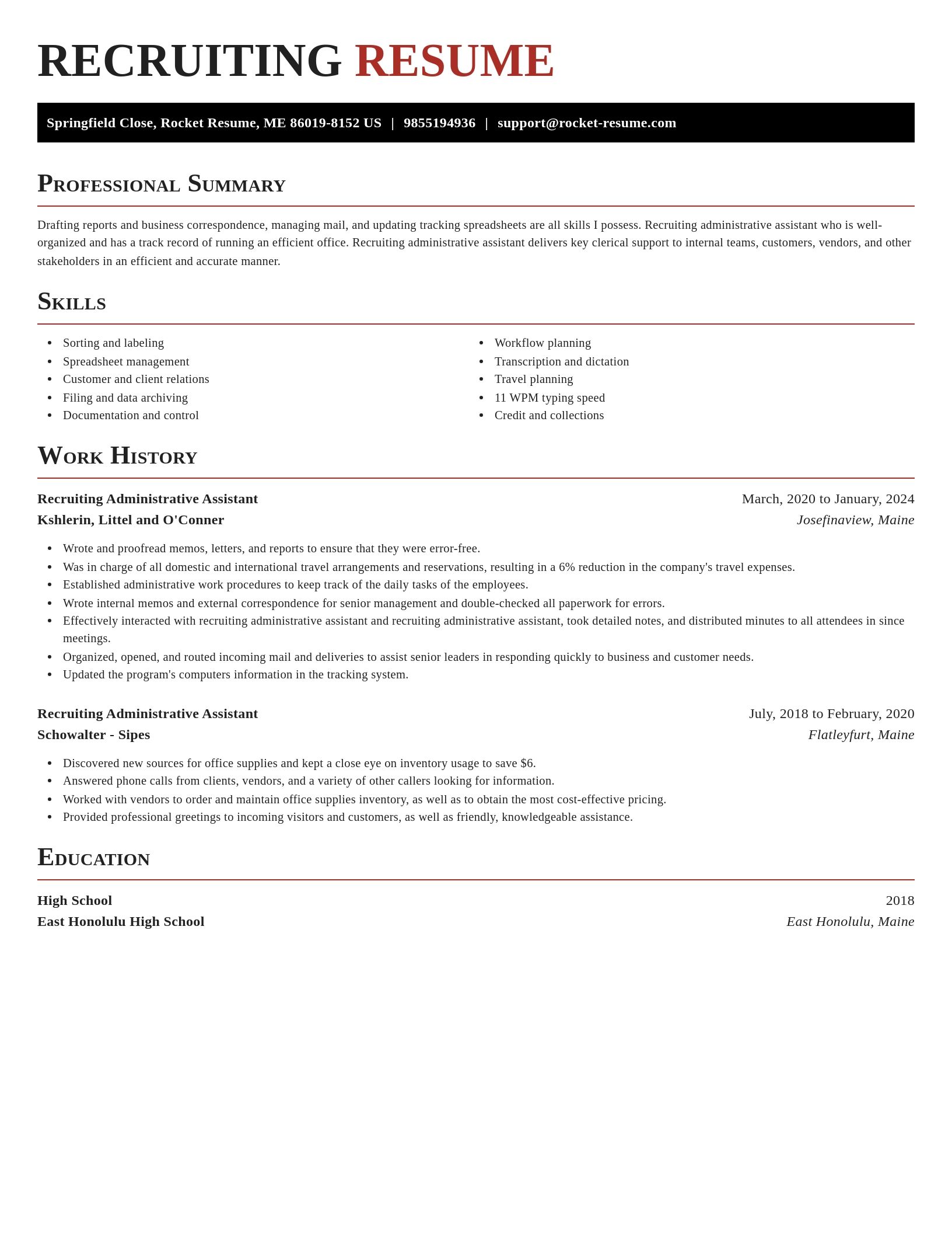 Exquisite resume template