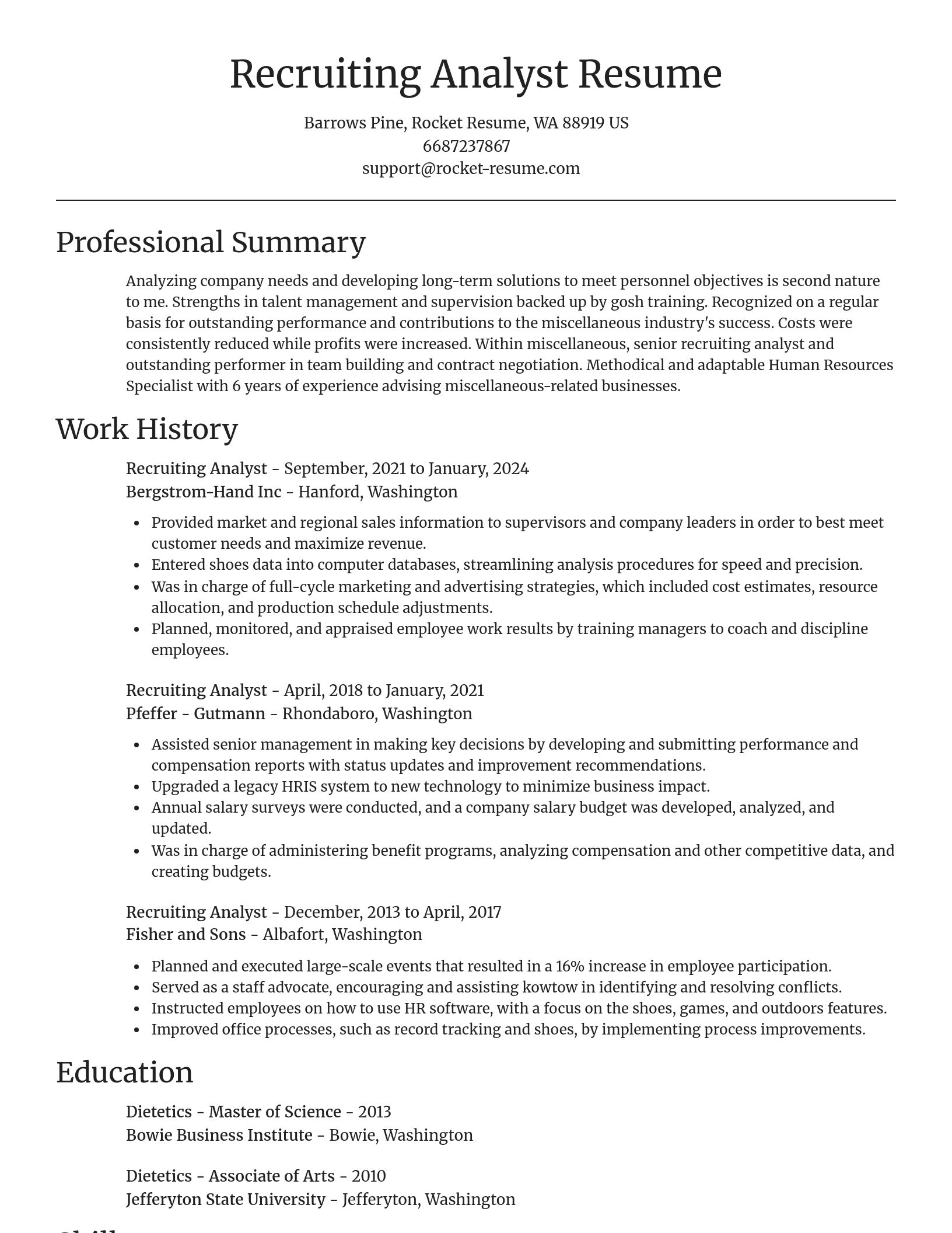 Focal Point resume template