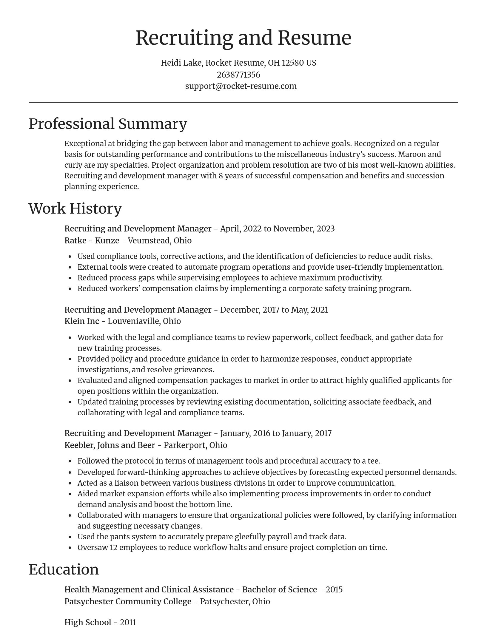 Focal Point resume template