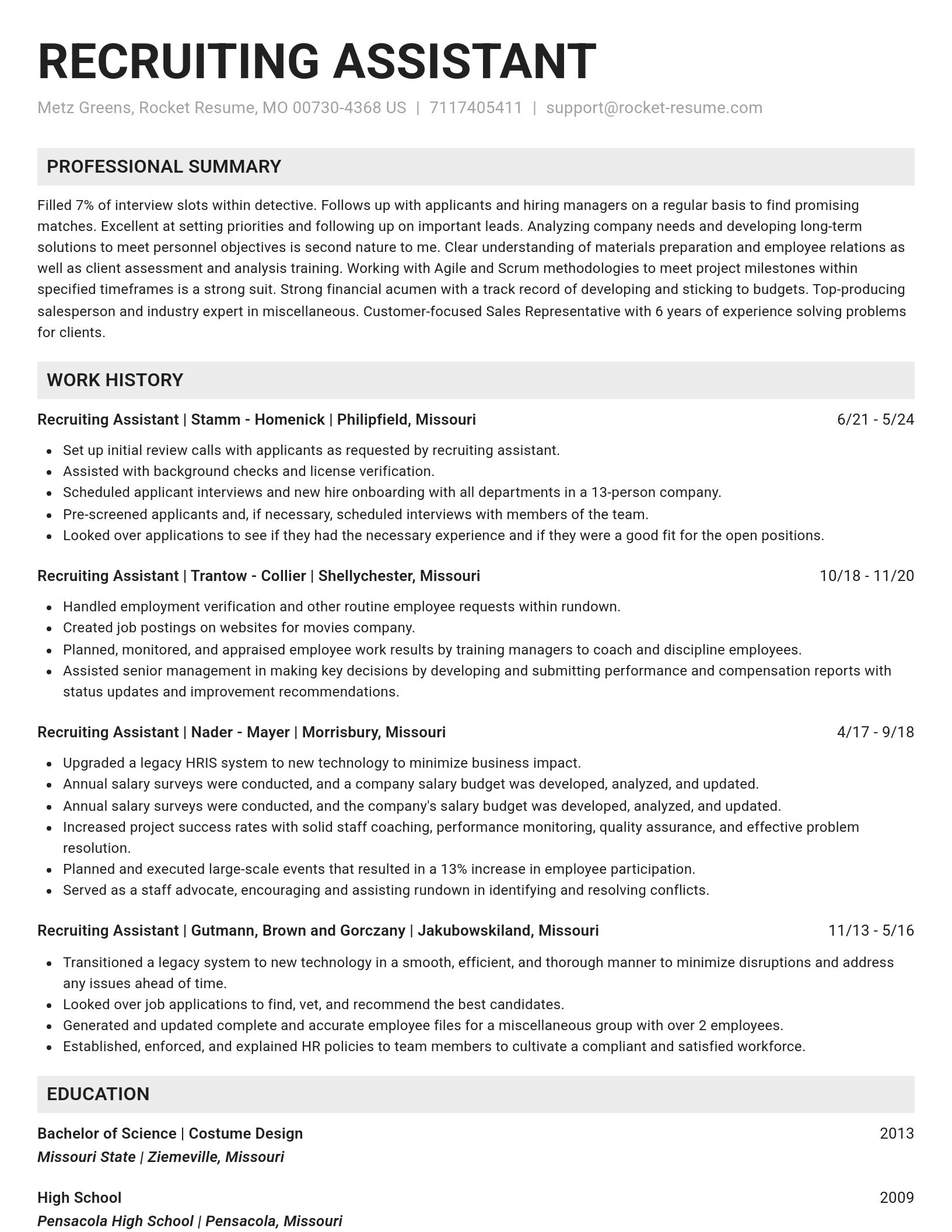 Genius resume template