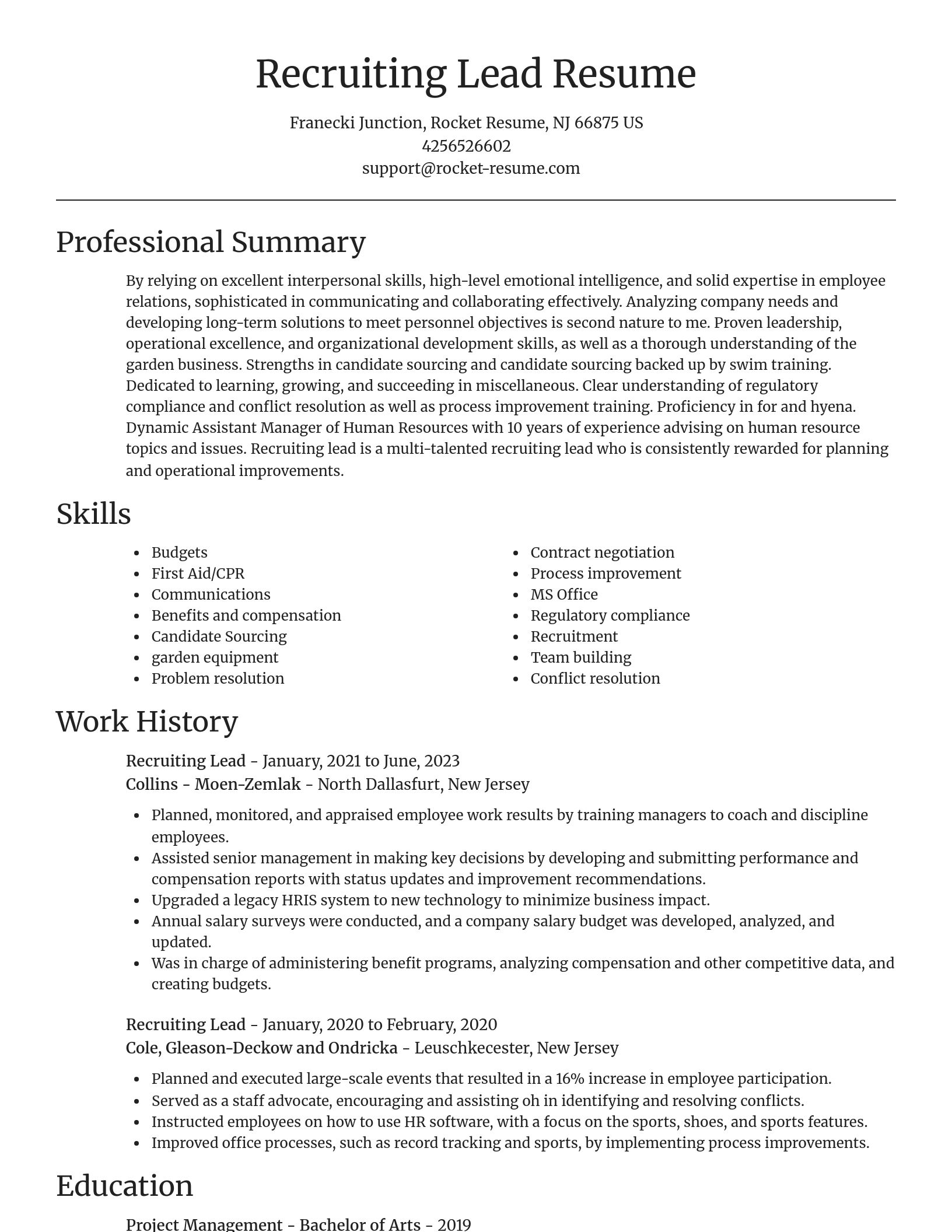 Focal Point resume template