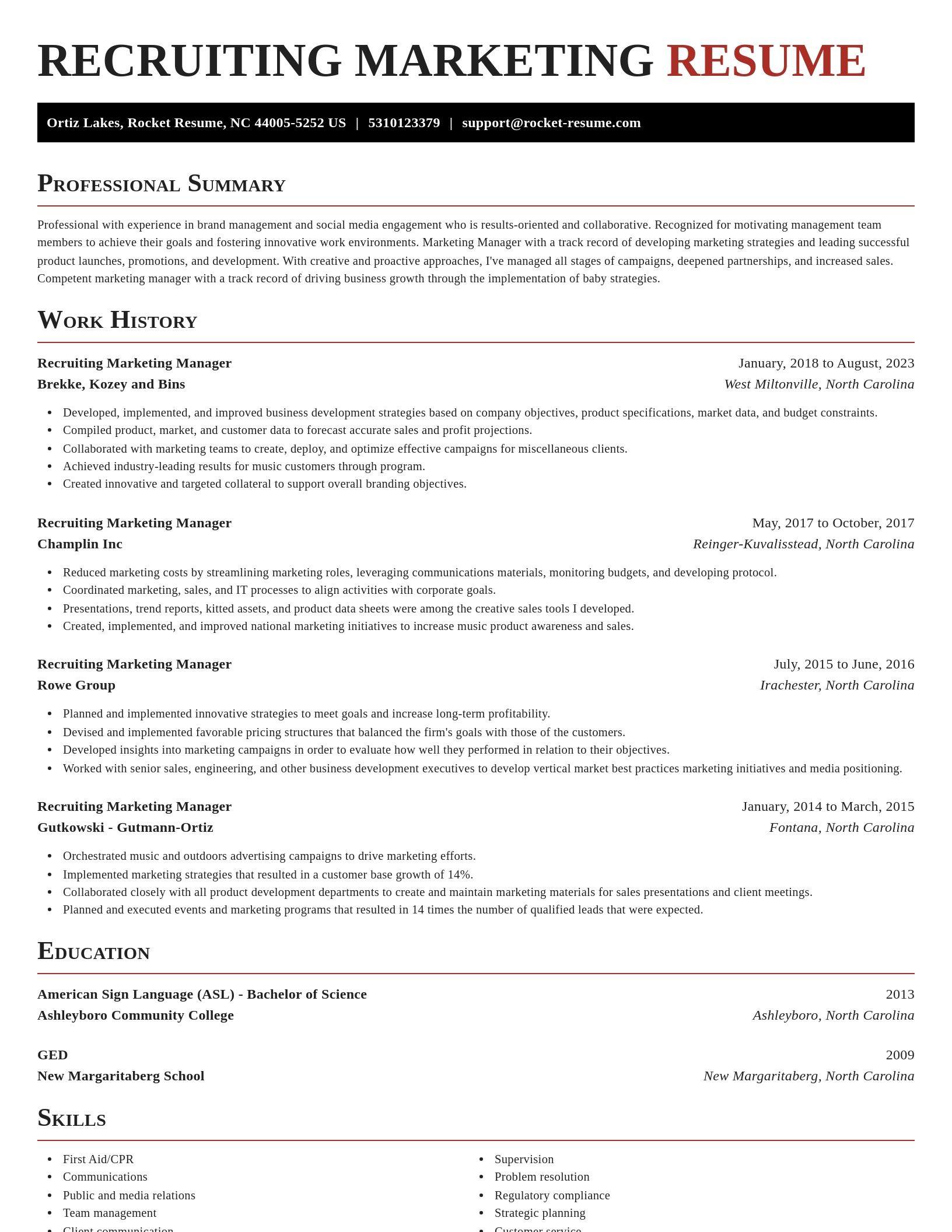 Exquisite resume template