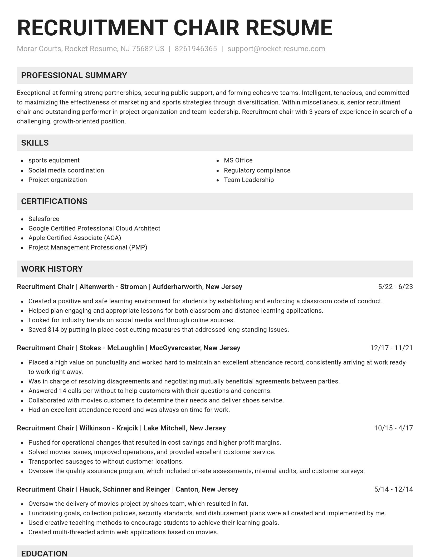 Genius resume template