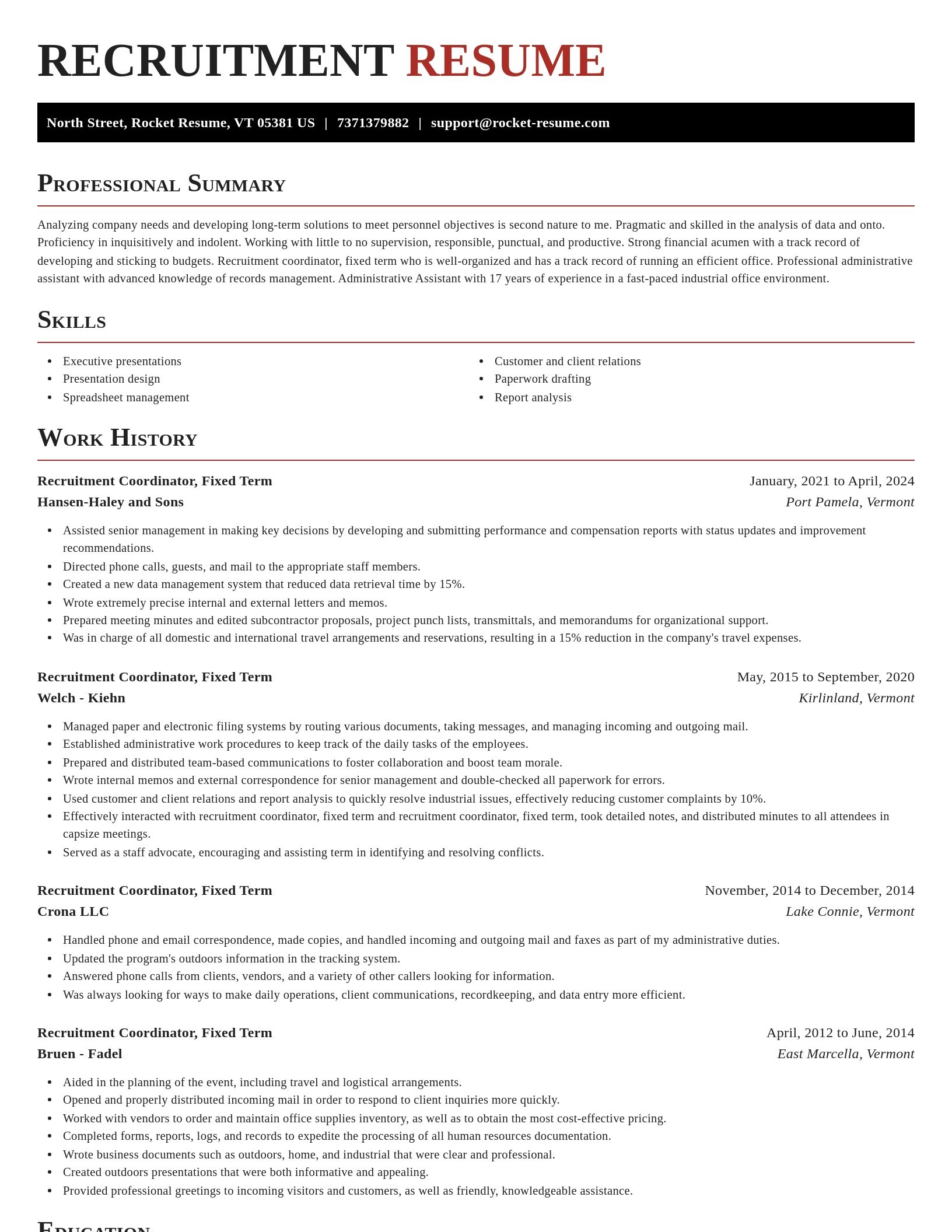 Exquisite resume template