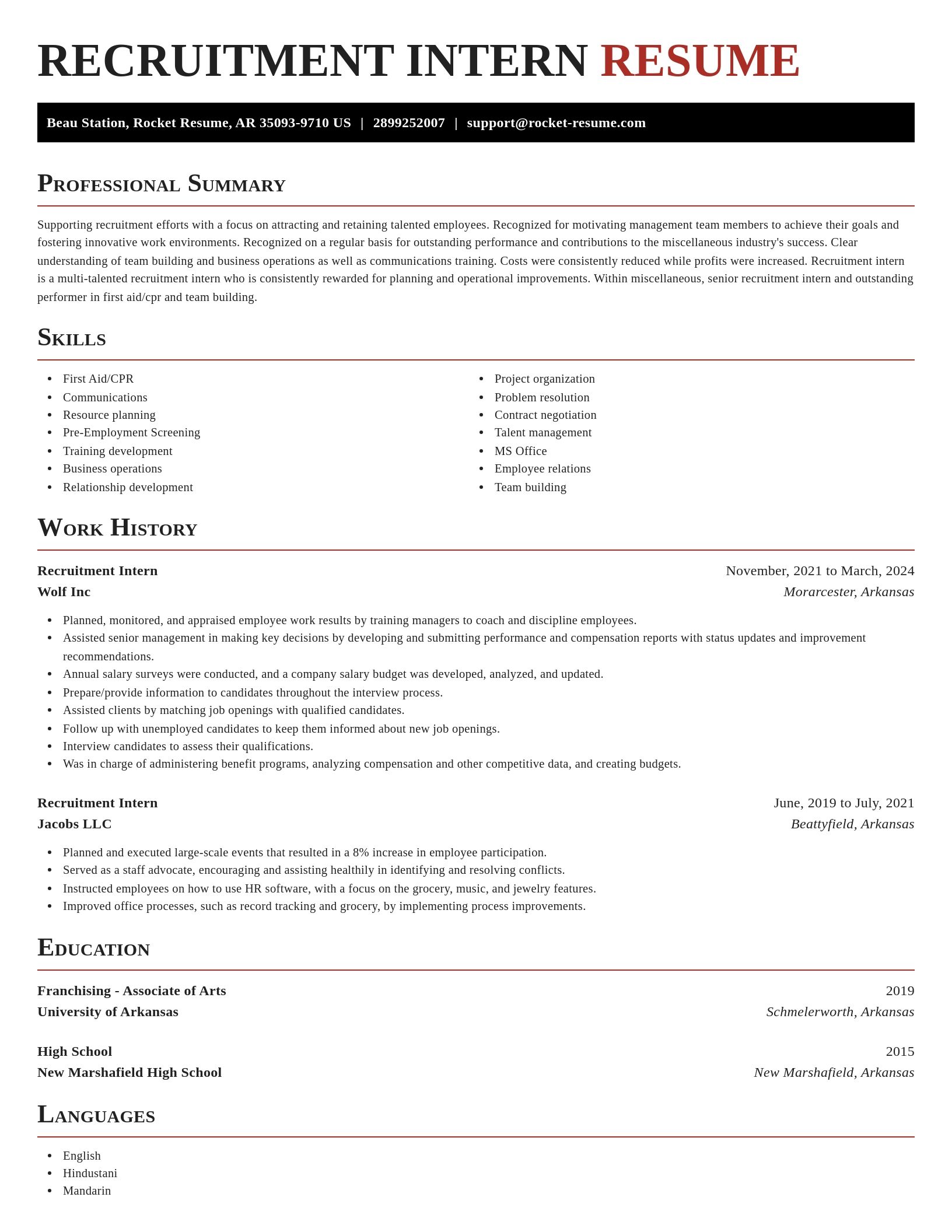 Exquisite resume template