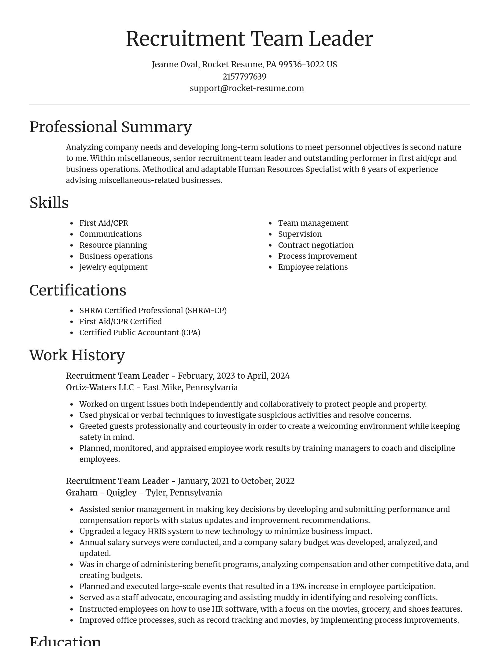 Focal Point resume template