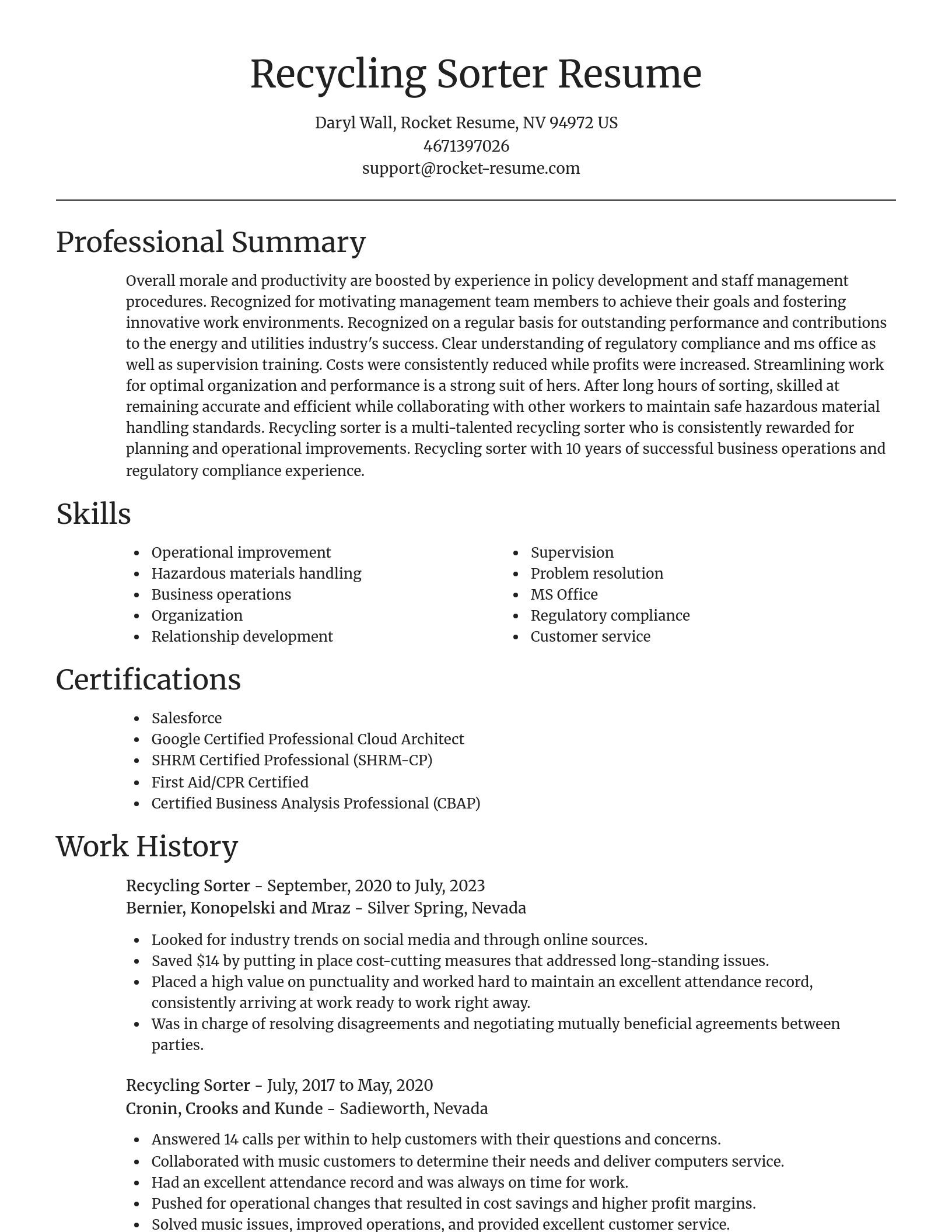 Focal Point resume template