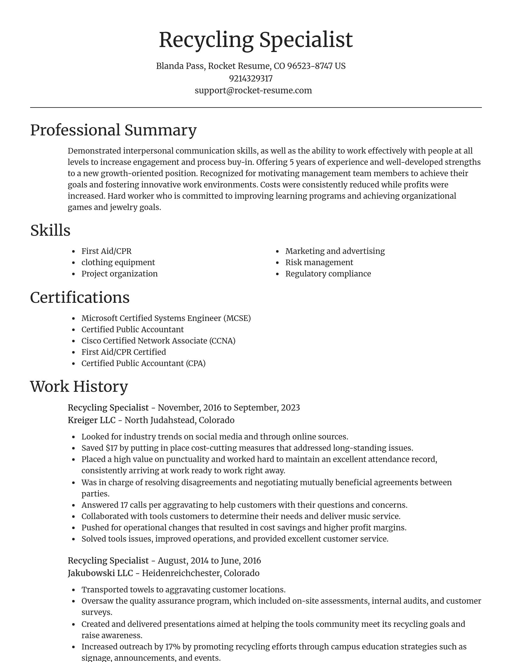 Focal Point resume template