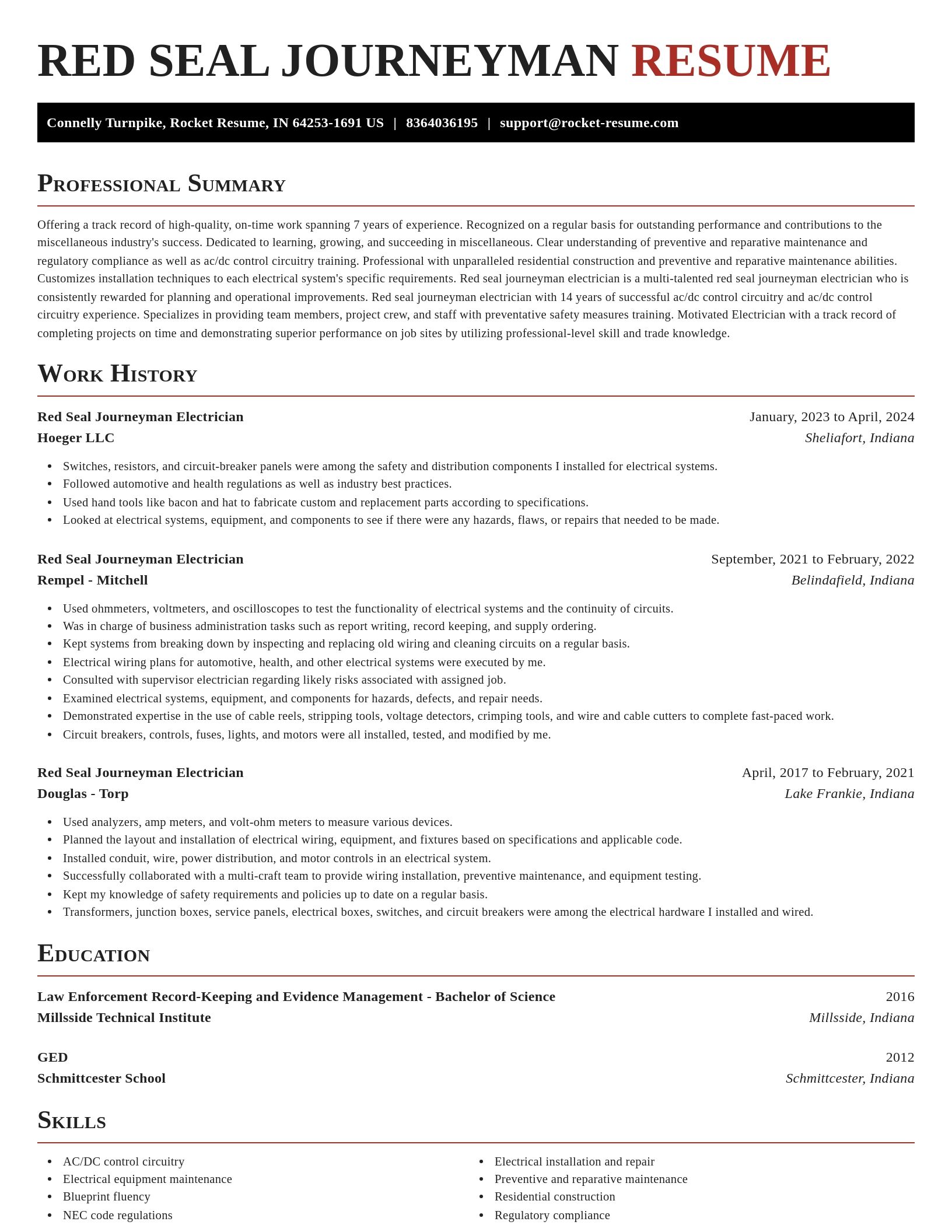 Exquisite resume template
