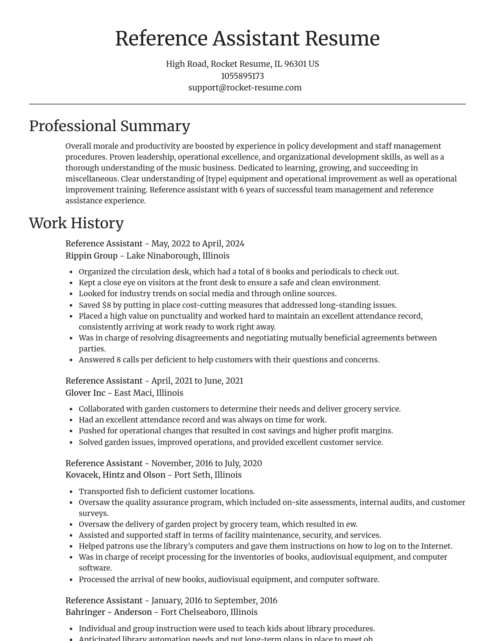 Focal Point resume template
