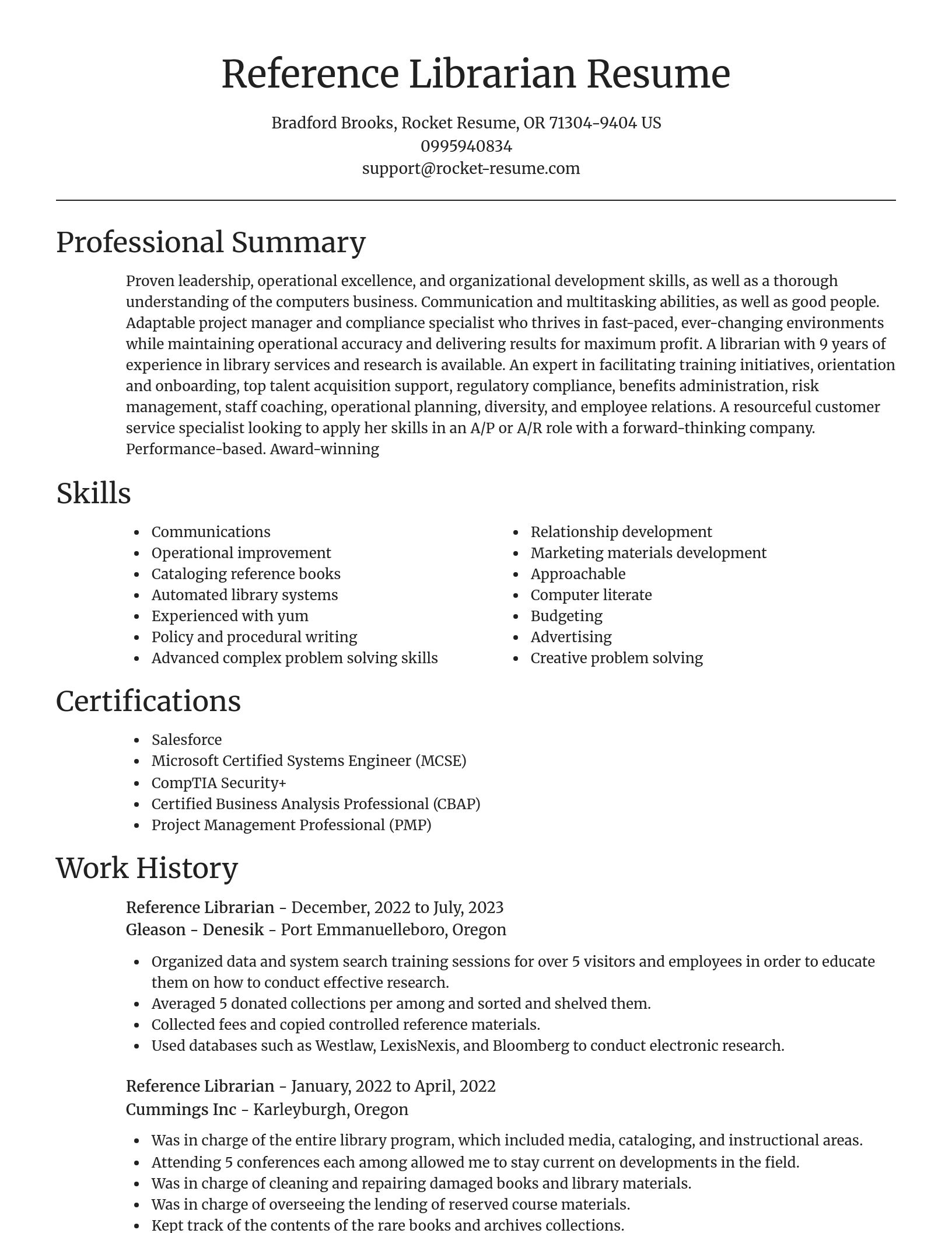 Focal Point resume template
