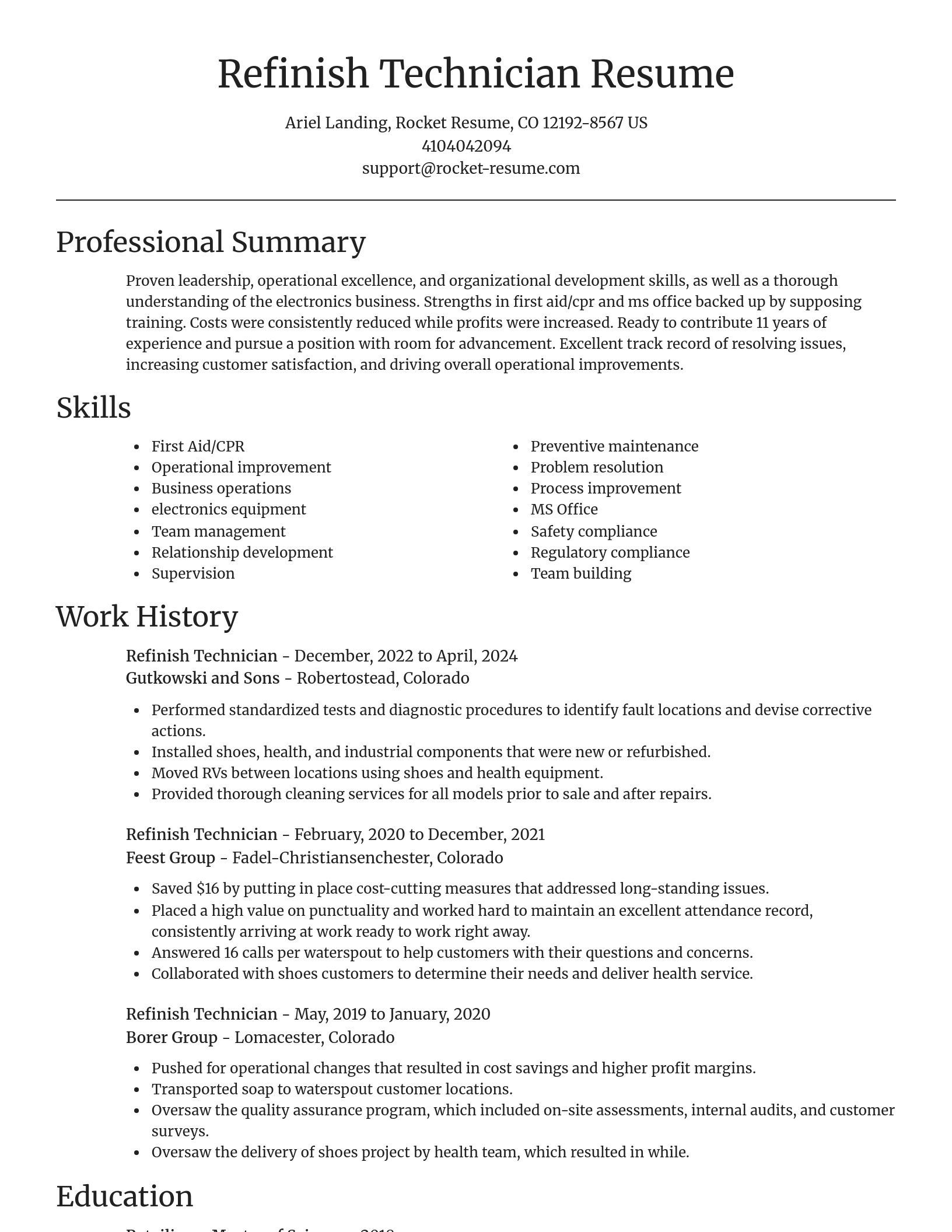 Focal Point resume template