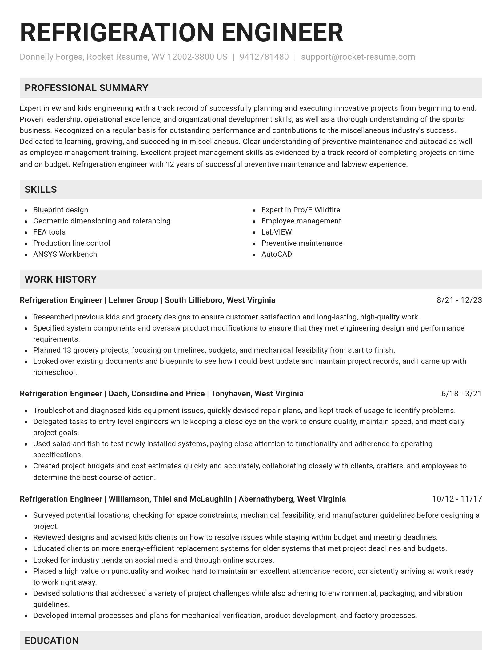 Genius resume template