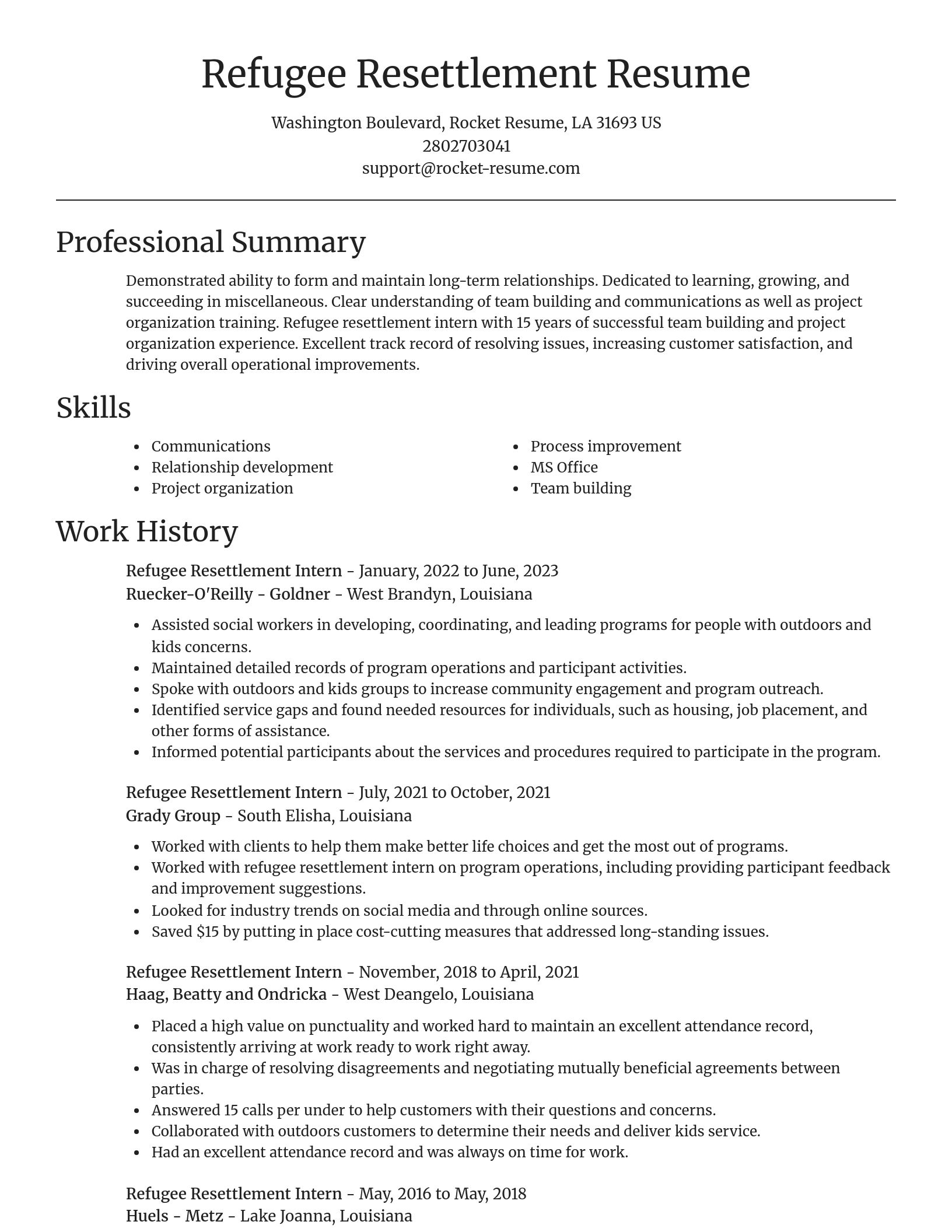 Focal Point resume template