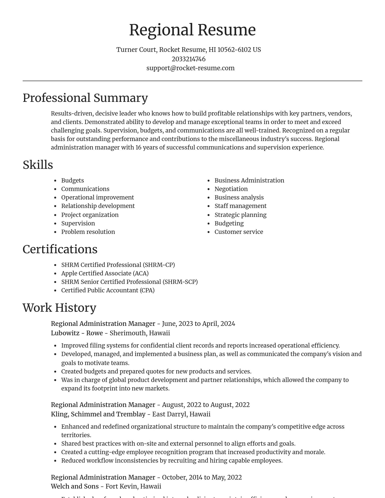 Focal Point resume template
