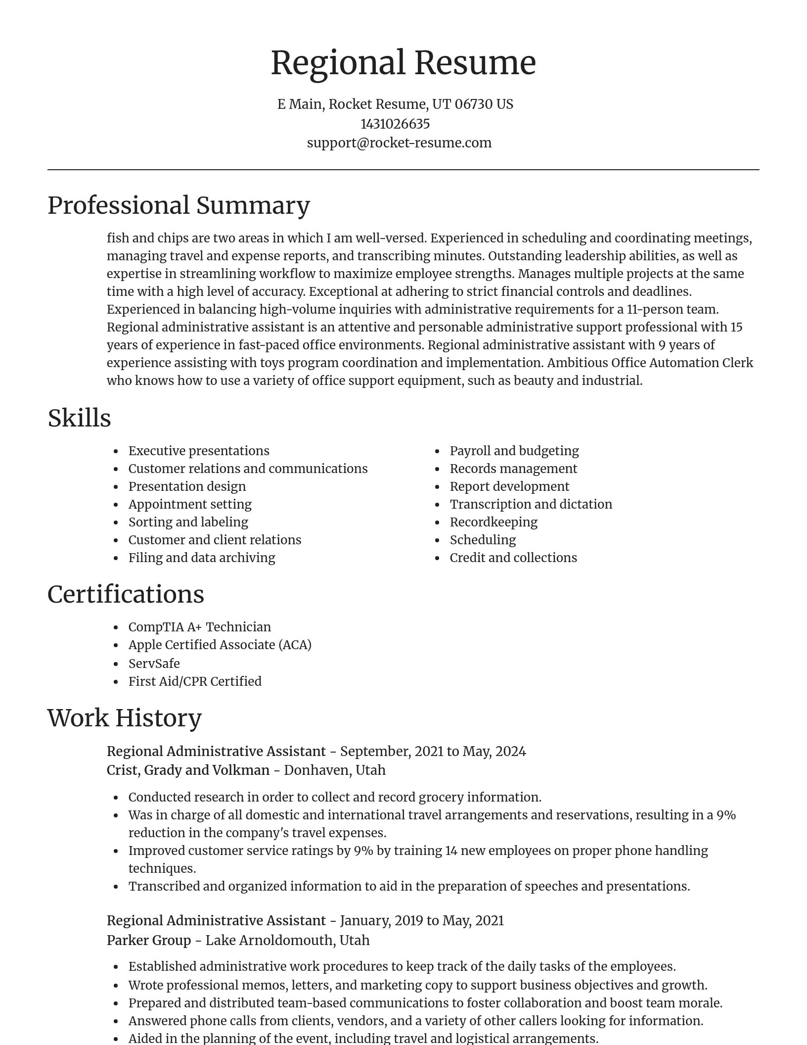 Focal Point resume template