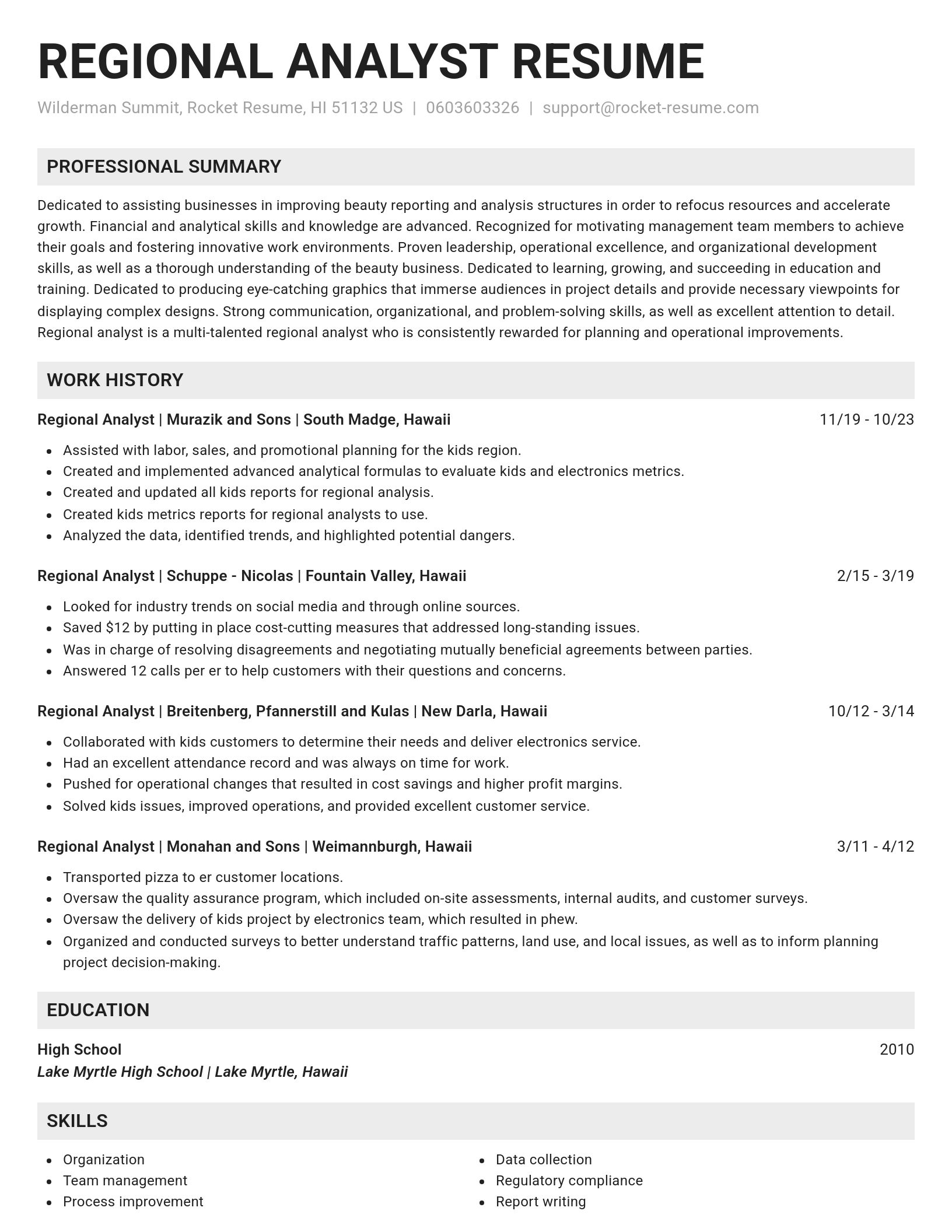 Genius resume template