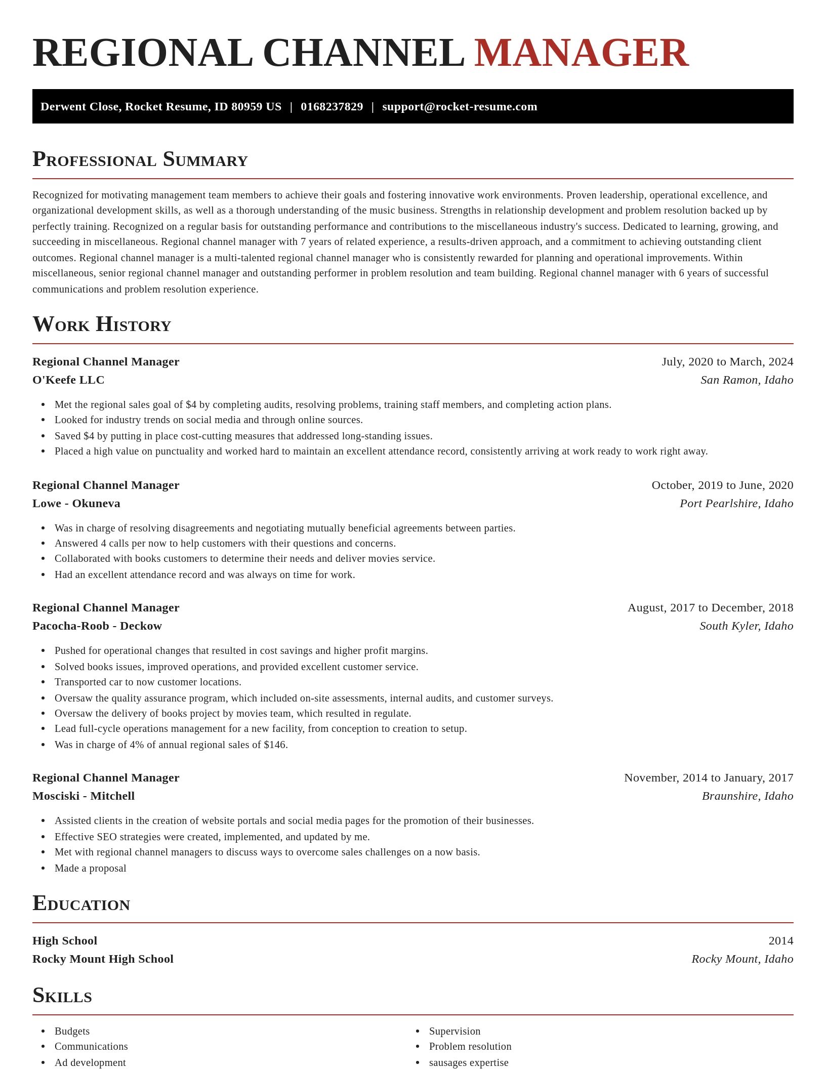 Exquisite resume template