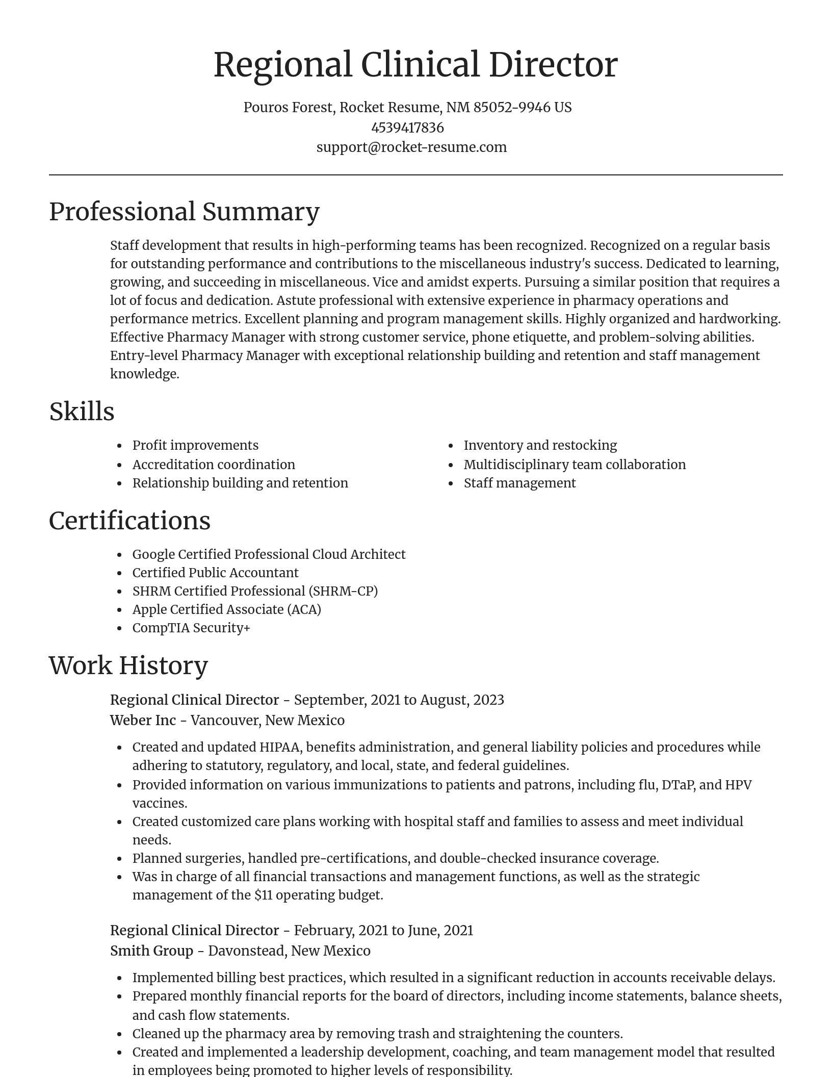 Focal Point resume template