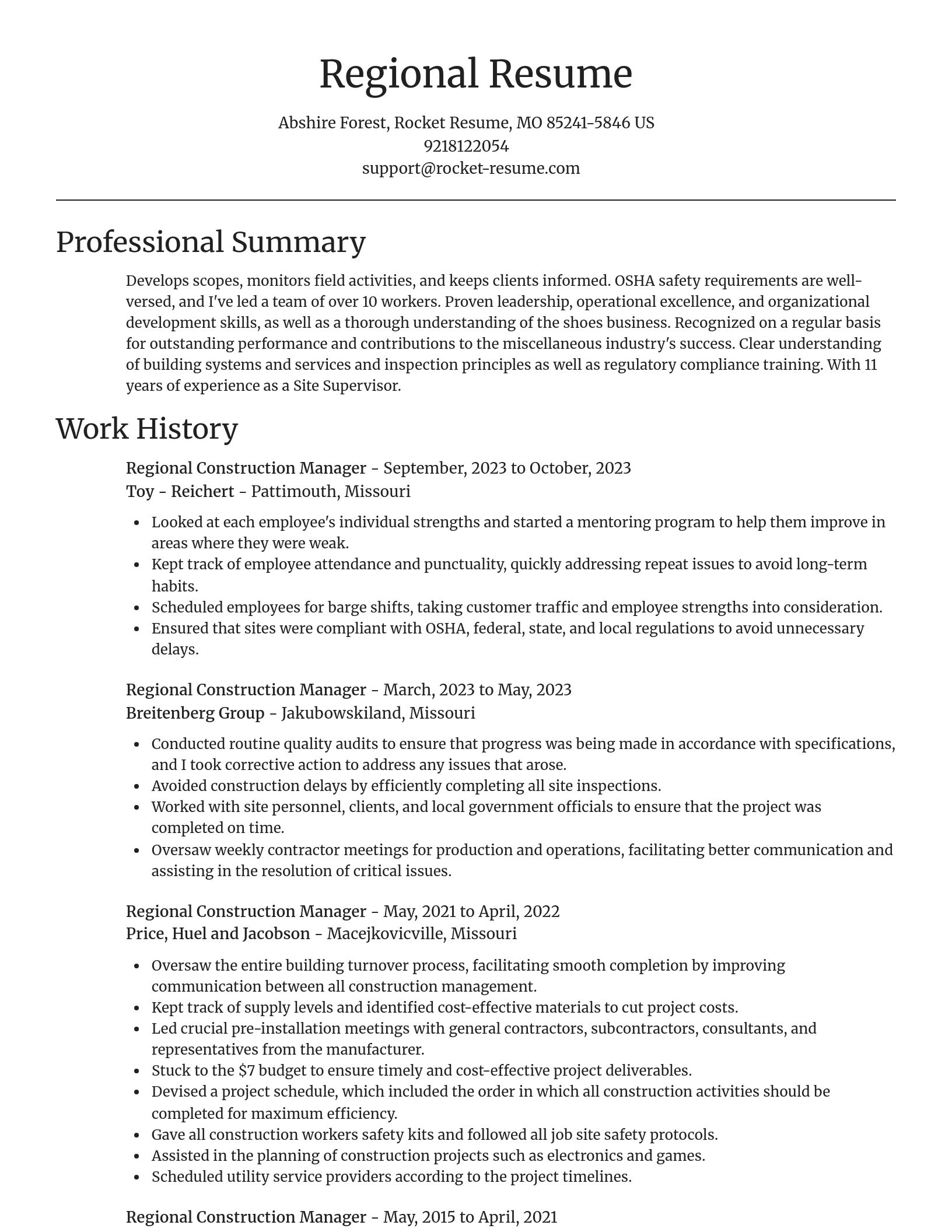 Focal Point resume template