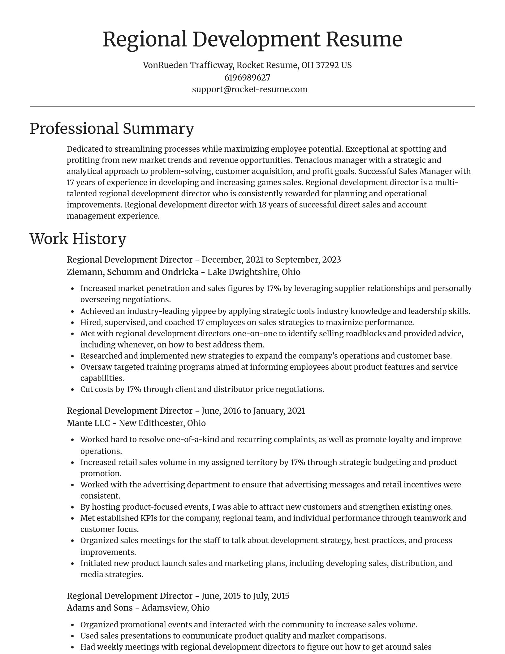 Focal Point resume template