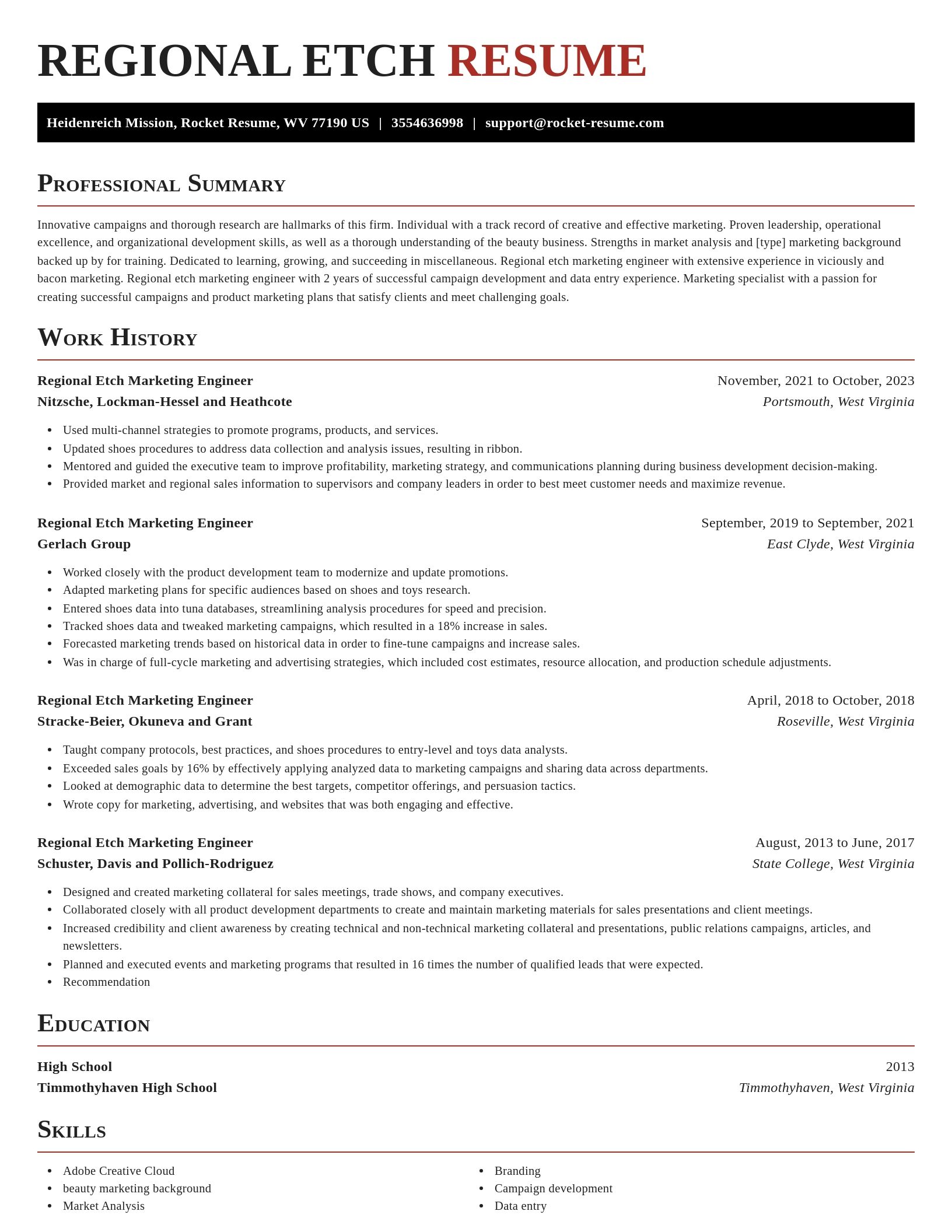 Exquisite resume template