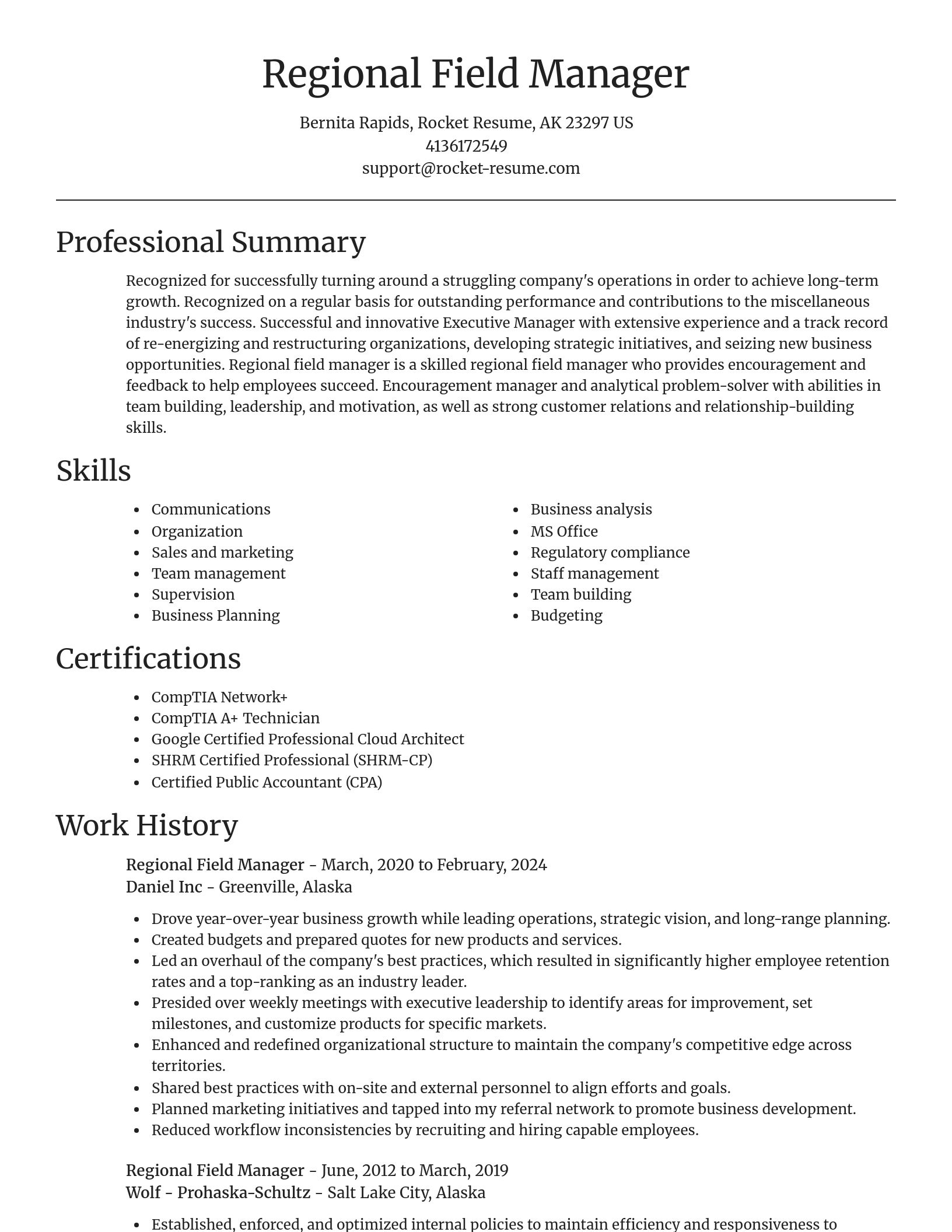 Focal Point resume template