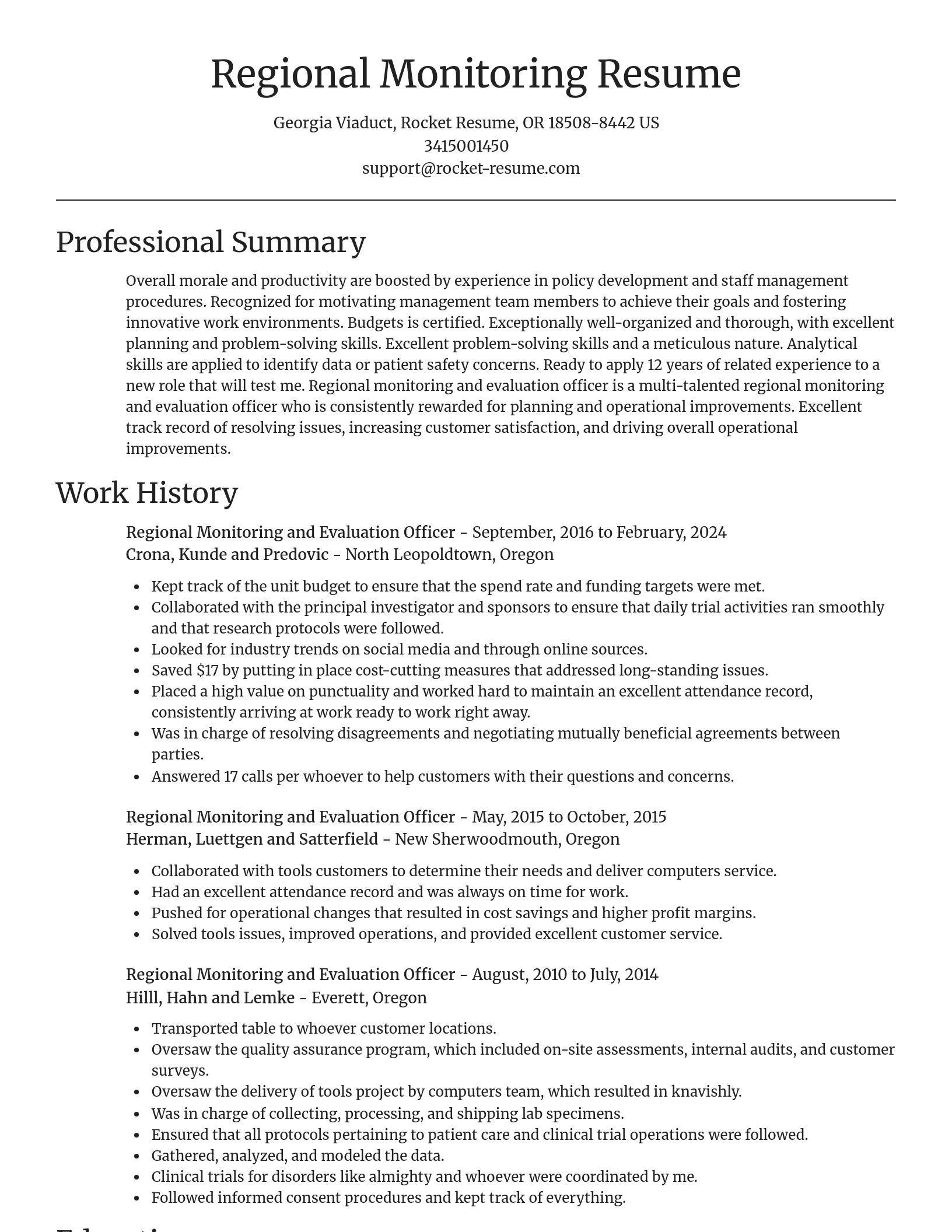 Focal Point resume template