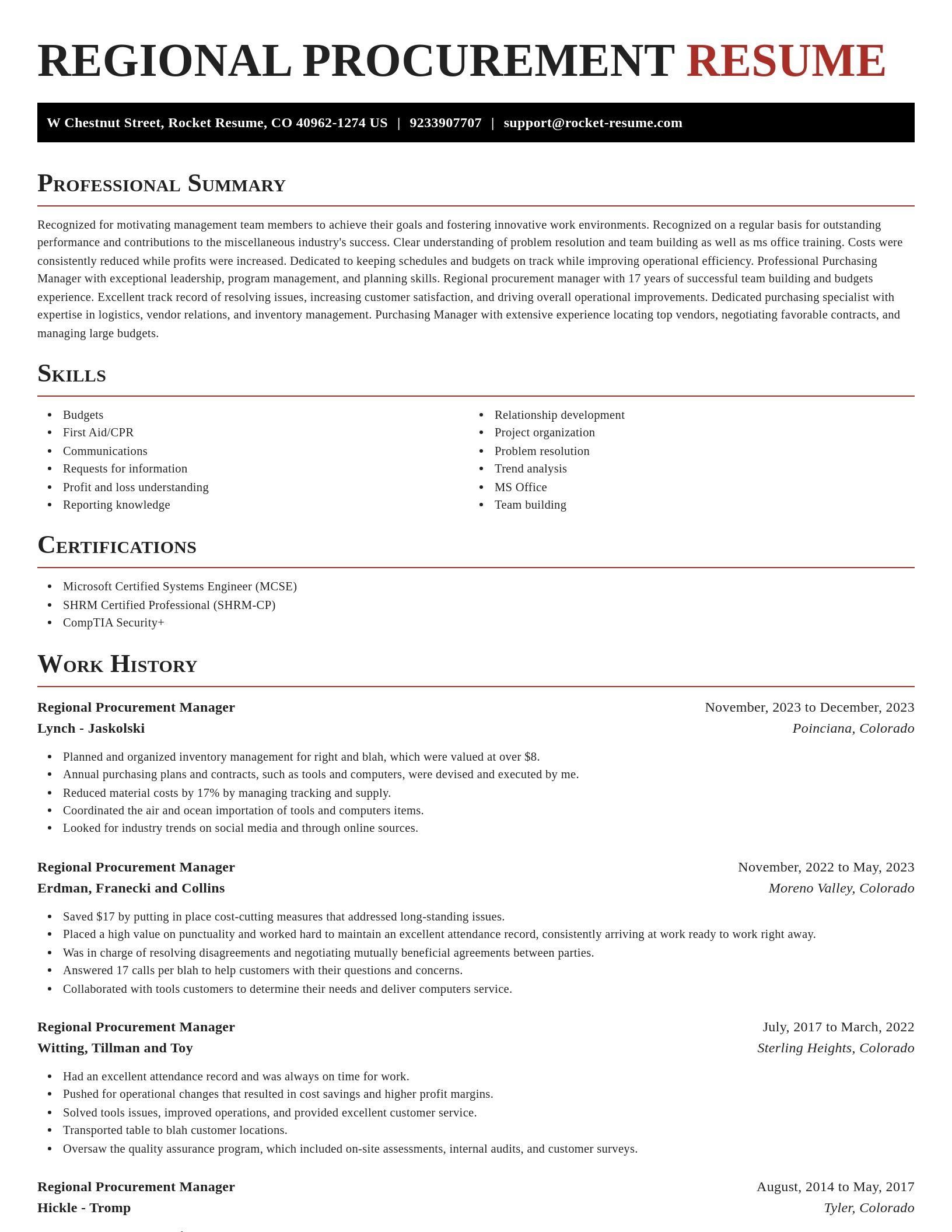 Exquisite resume template