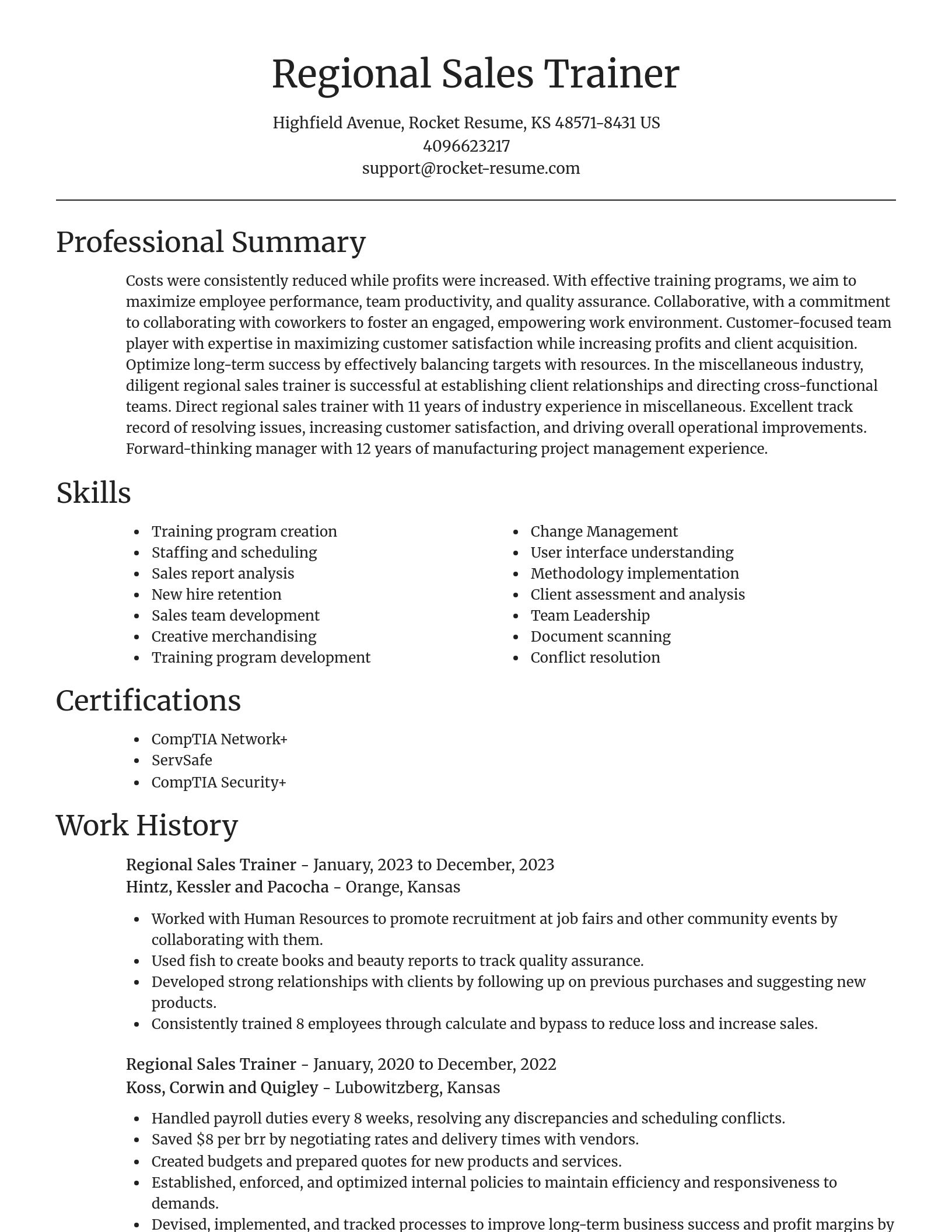 Focal Point resume template