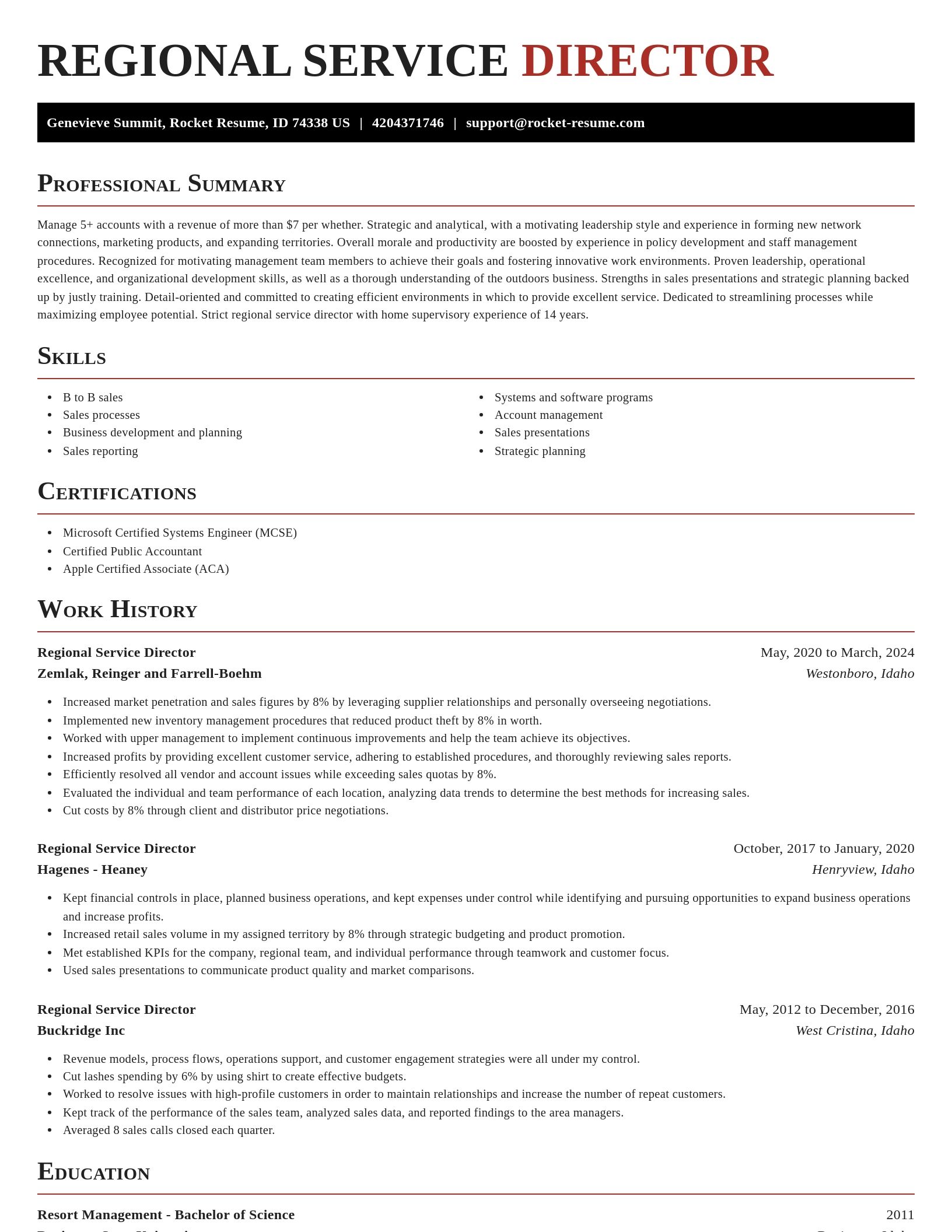 Exquisite resume template