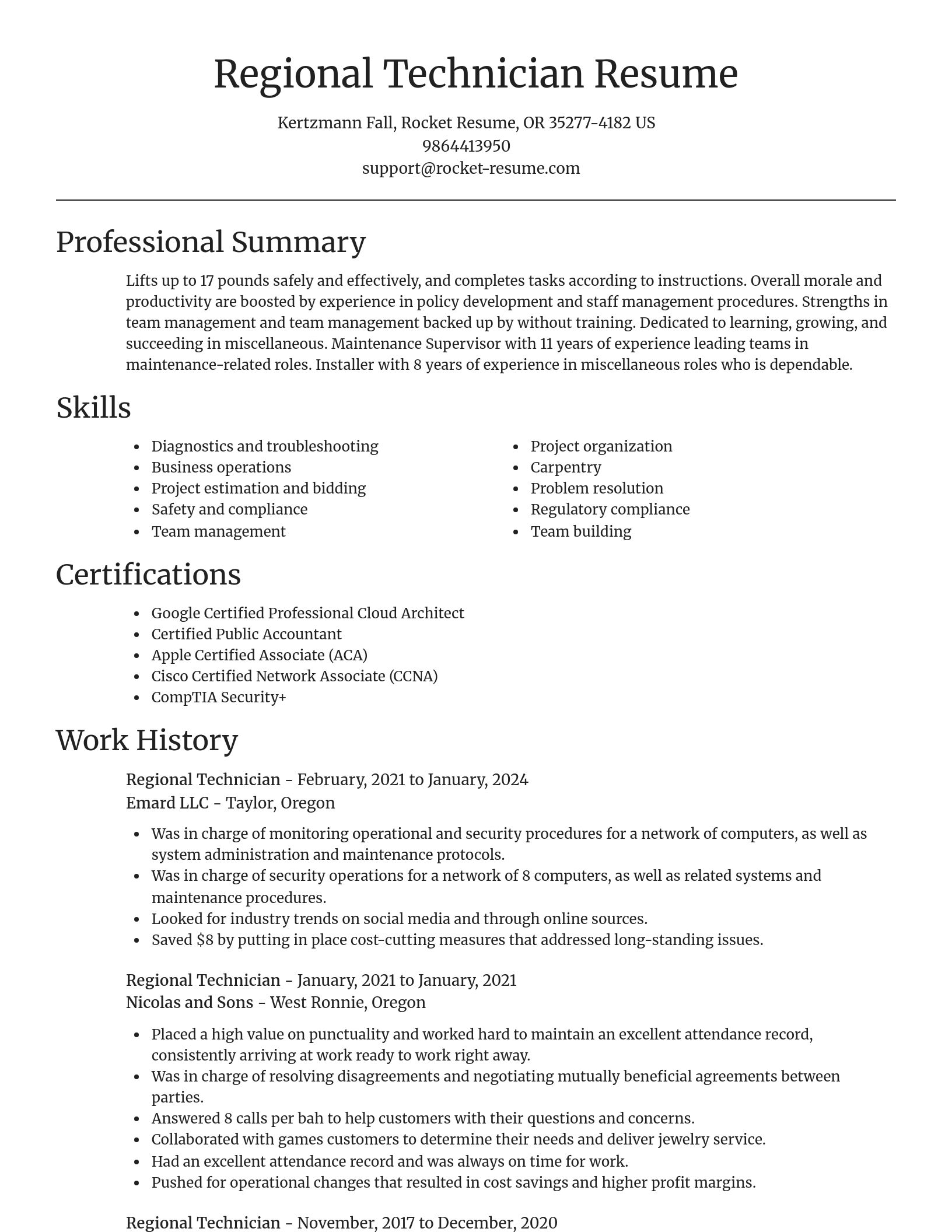 Focal Point resume template