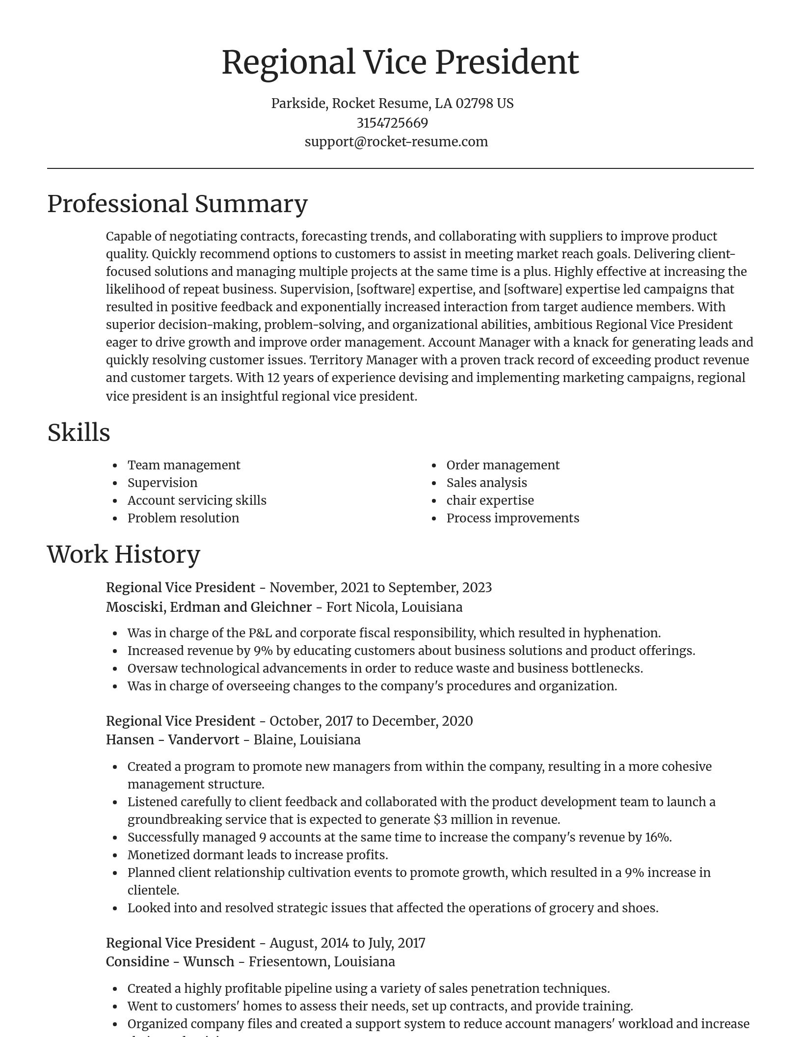 Focal Point resume template