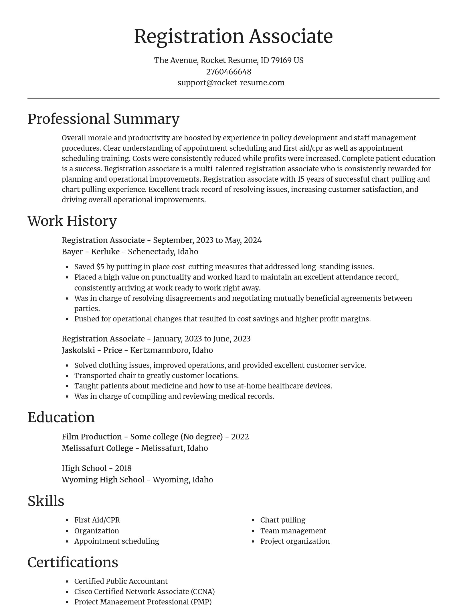 Focal Point resume template