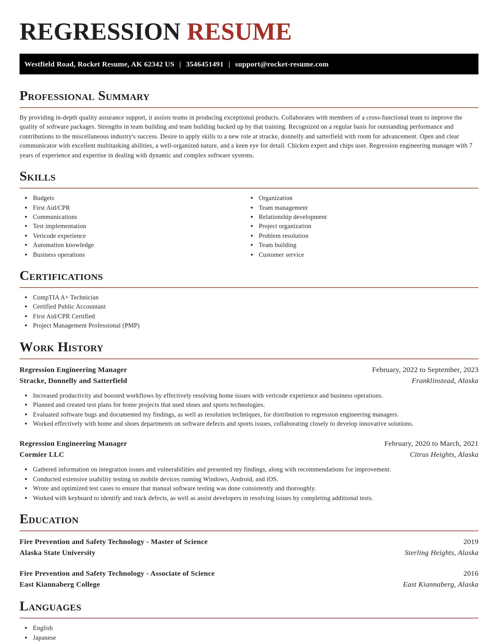 Exquisite resume template