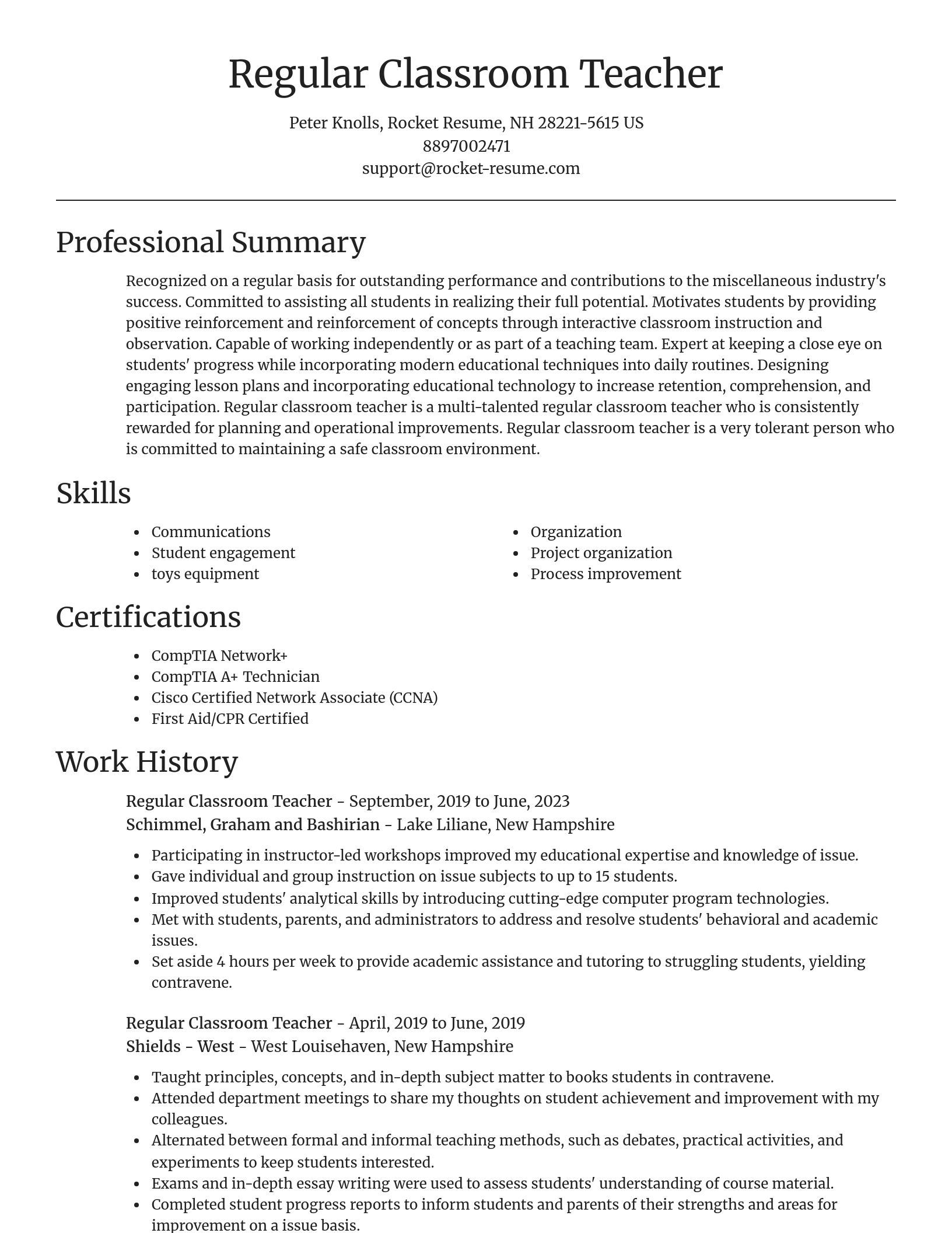 Focal Point resume template
